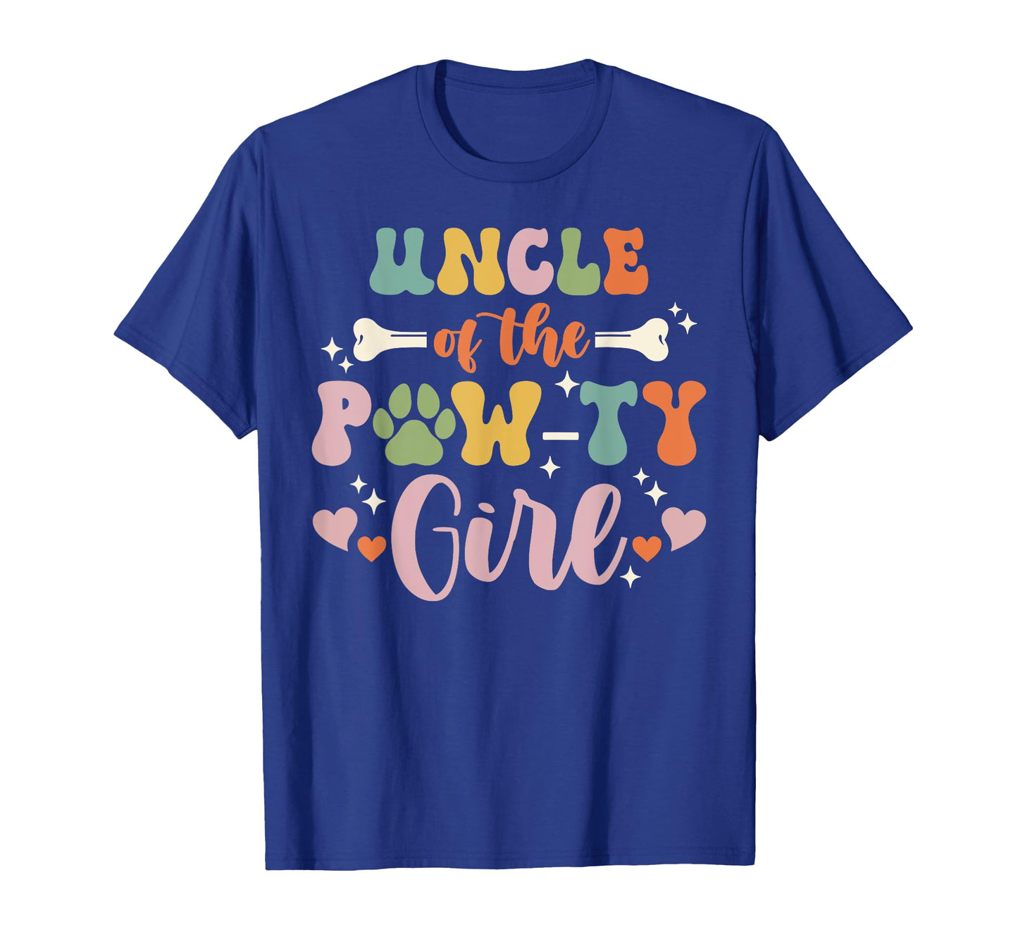 Uncle Of The Pawty Girl Dog Uncle Family Matching T-Shirt