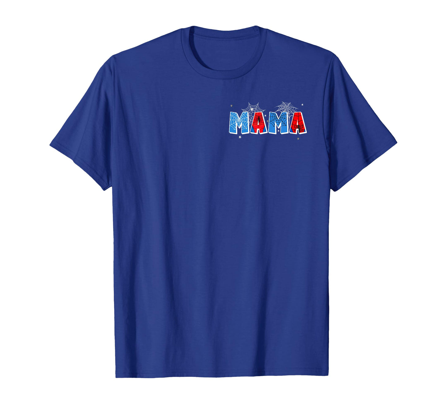 Funny Women Spider Web Mama Matching Family Birthday Boy T-Shirt