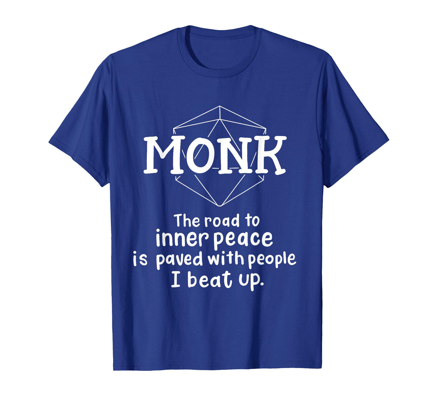 RPG Gamer Monk Funny Character Joke Roleplaying Games T-Shirt