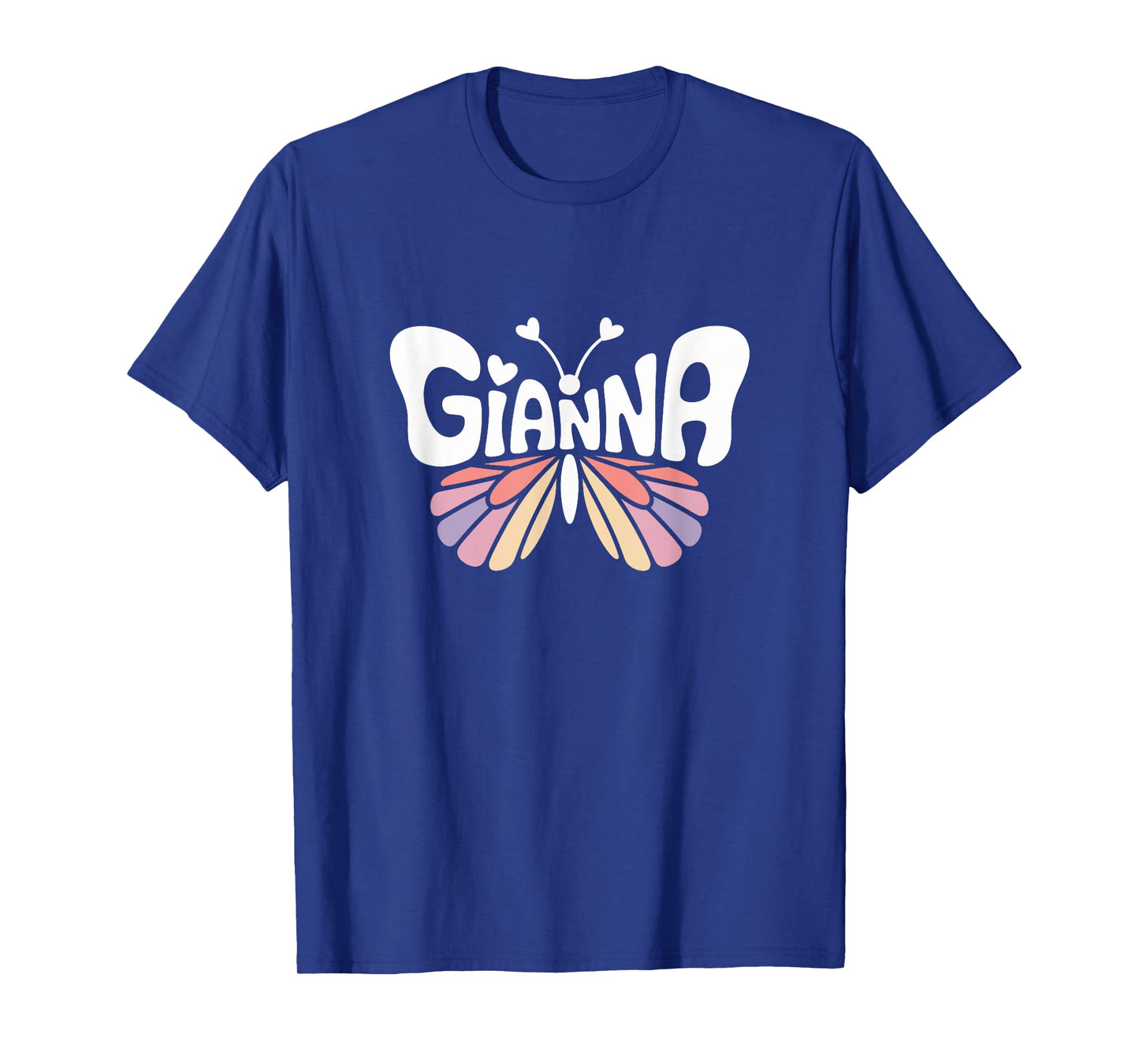 Gianna Butterfly - Personalized Cute Name Word Art T-Shirt