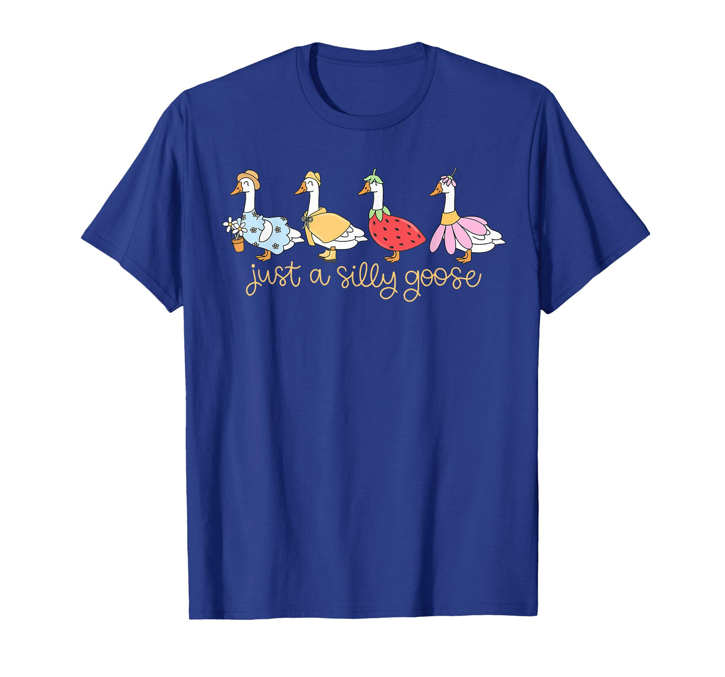 Just A Silly Goose On The Loose Funny Boys Kids Meme Goose T-Shirt
