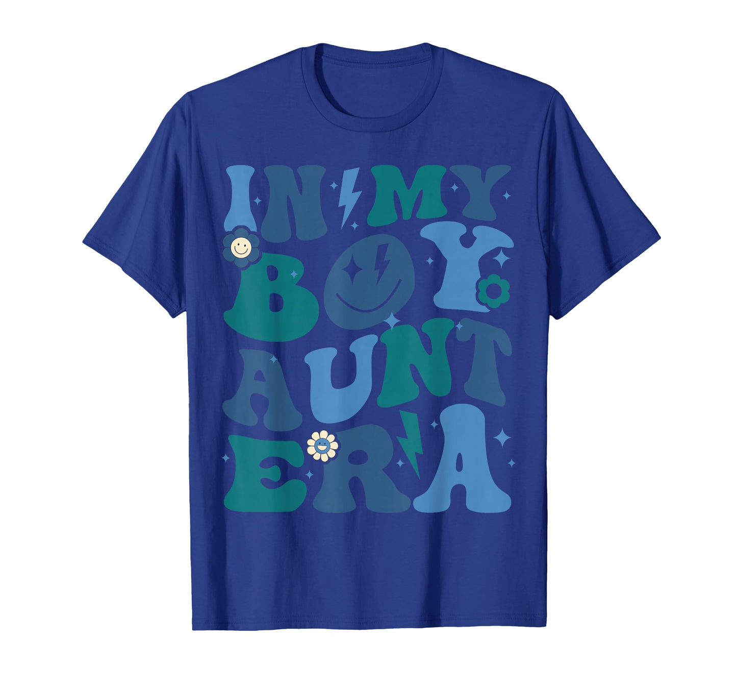 Groovy Retro In My Boy Aunt Era Cool Funny For Auntie Kids T-Shirt