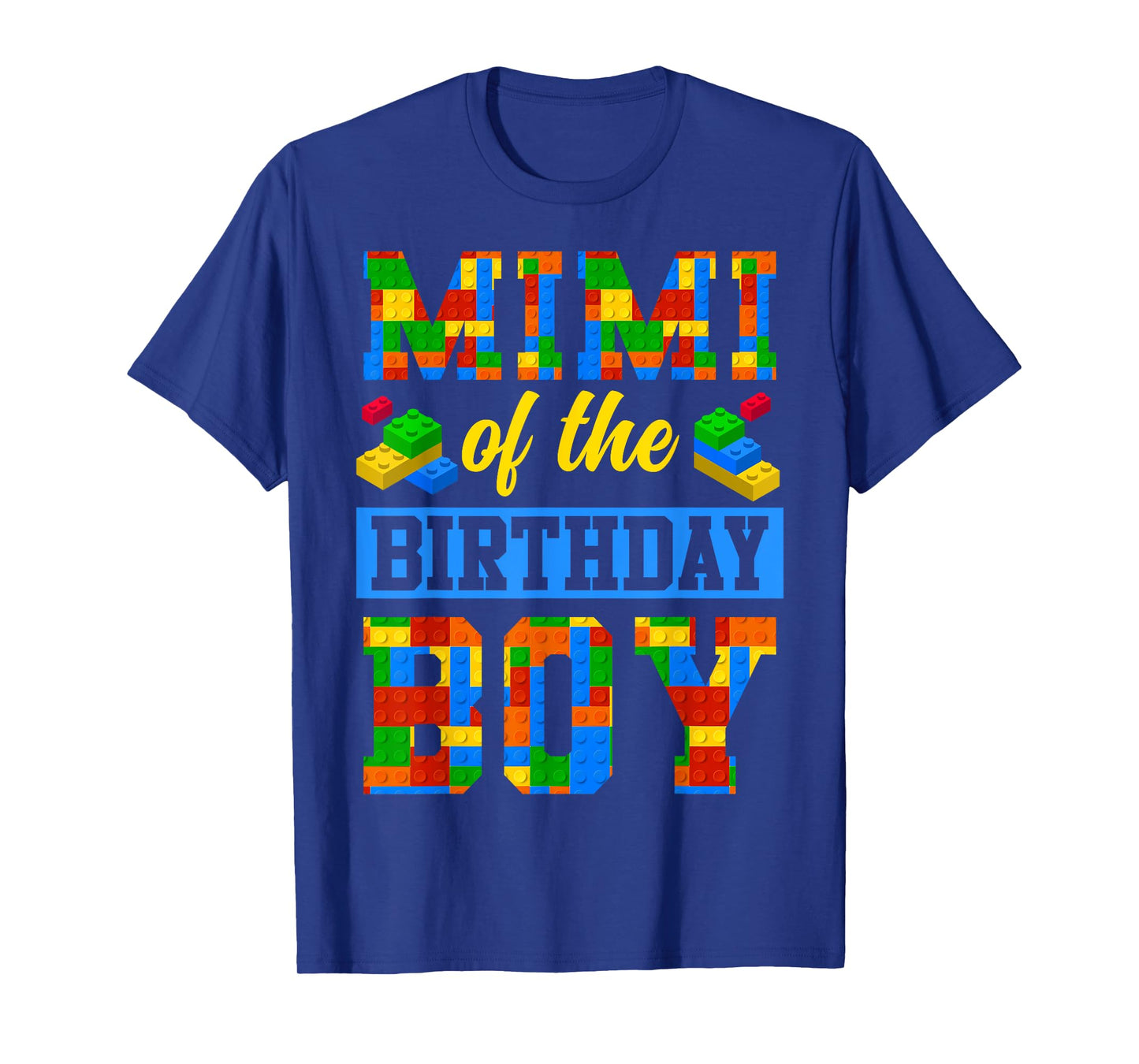 Mimi Of The Birthday Boy Building Block Bday Party T-Shirt