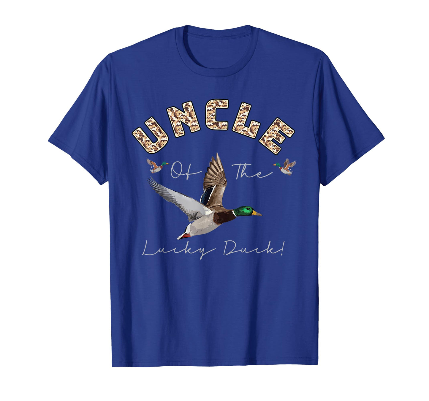 Uncle of The Lucky Duck 1st Birthday Family Mallard Duck T-Shirt