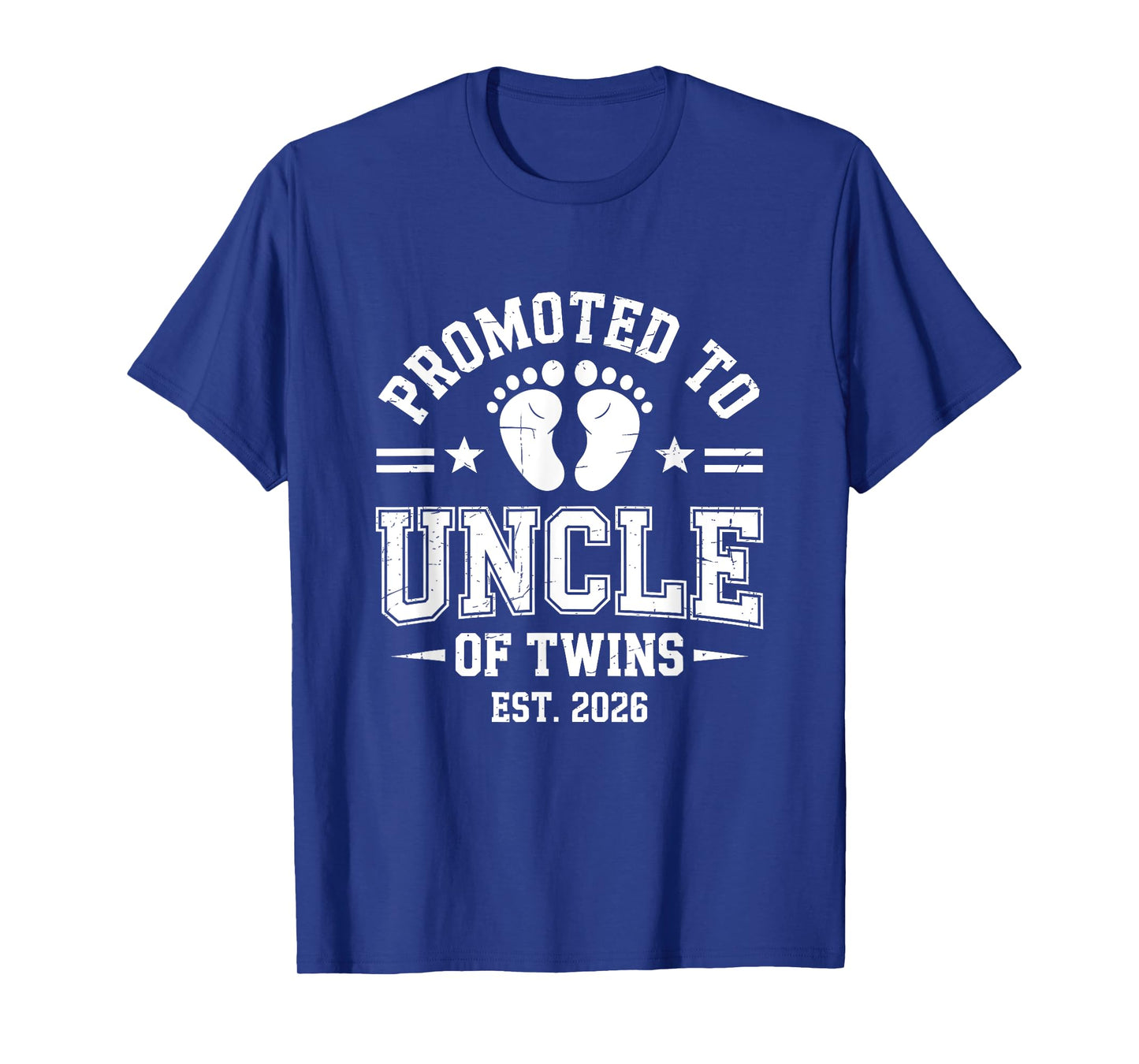 Promoted To Uncle Of Twins Est. 2026 Baby Announcement T-Shirt