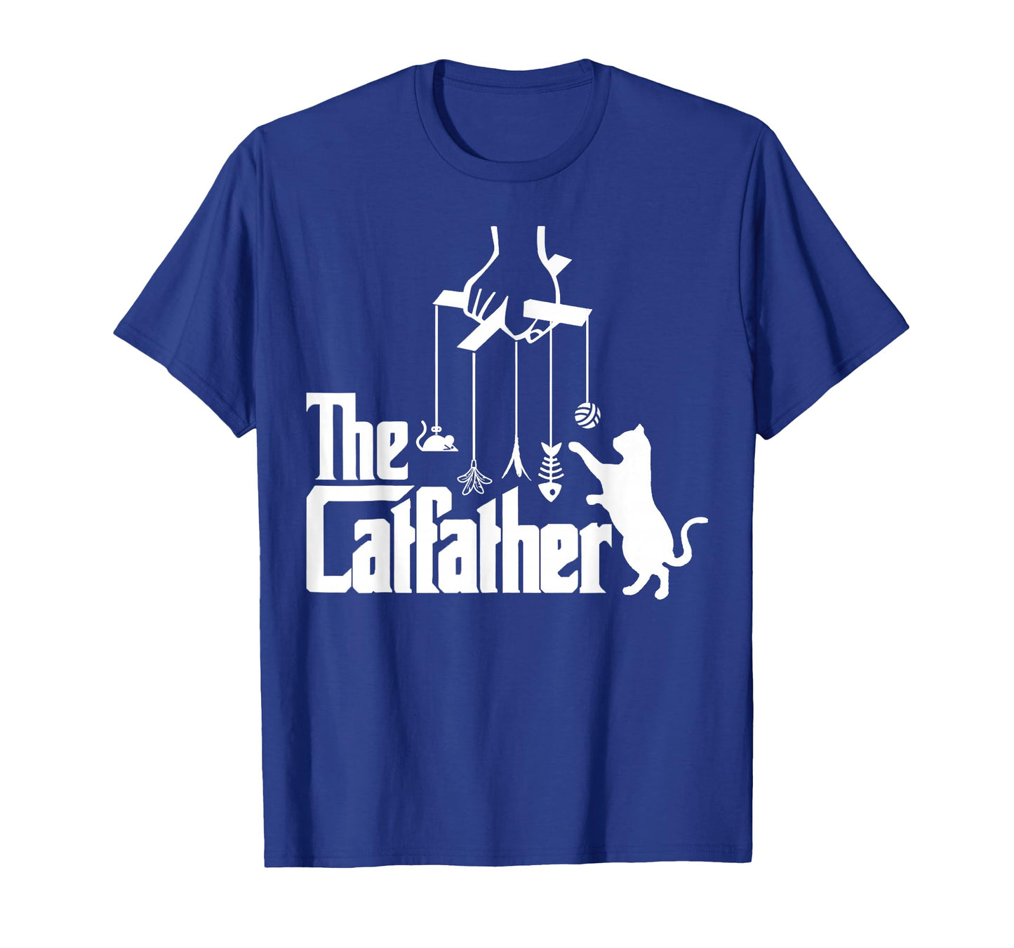 Funny Cat Dad Life The Catfather Fathers Day Mens Vintage T-Shirt