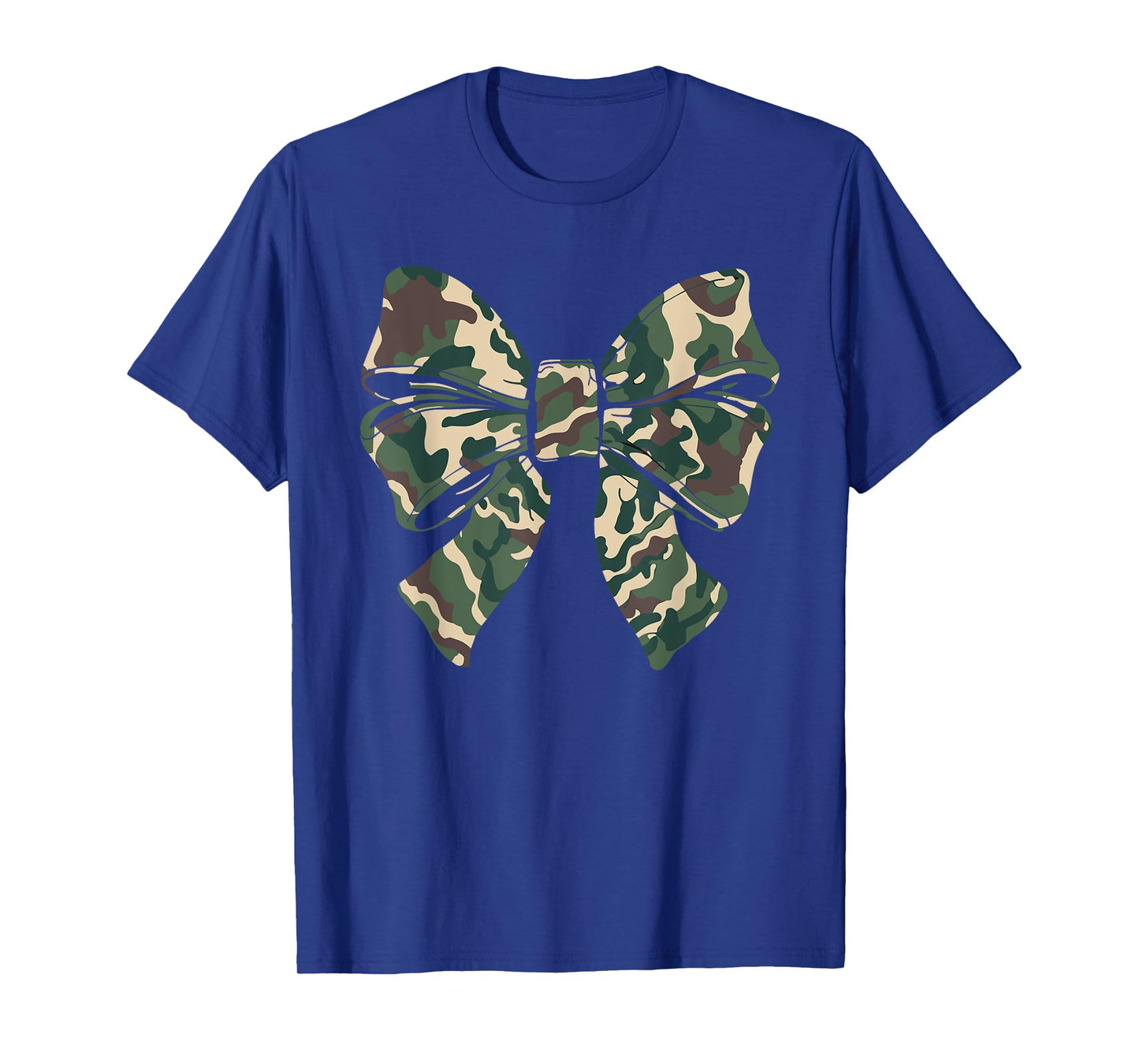 Camouflage Old Camo Bow Camo Coquette Bow Hunting Women Girl T-Shirt