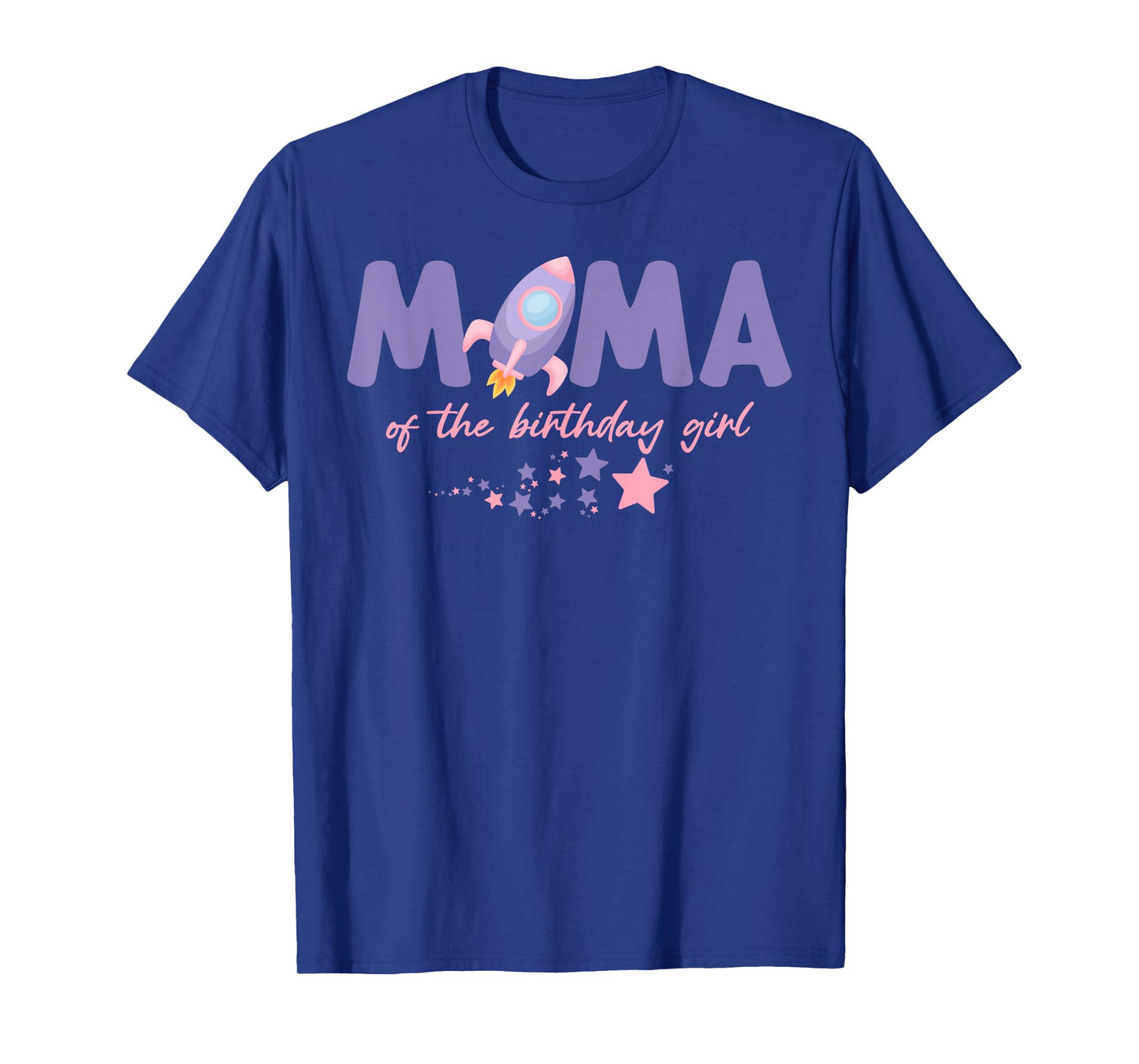 Two The Moon Mama Of the Birthday Girl Astronaut Family T-Shirt
