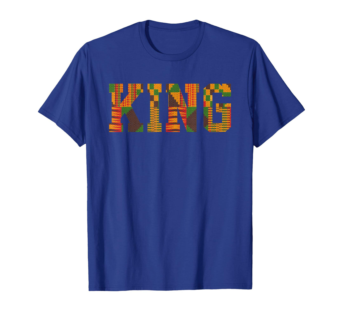 African King Art For Boys Men Afro Kente Cloth African Print T-Shirt