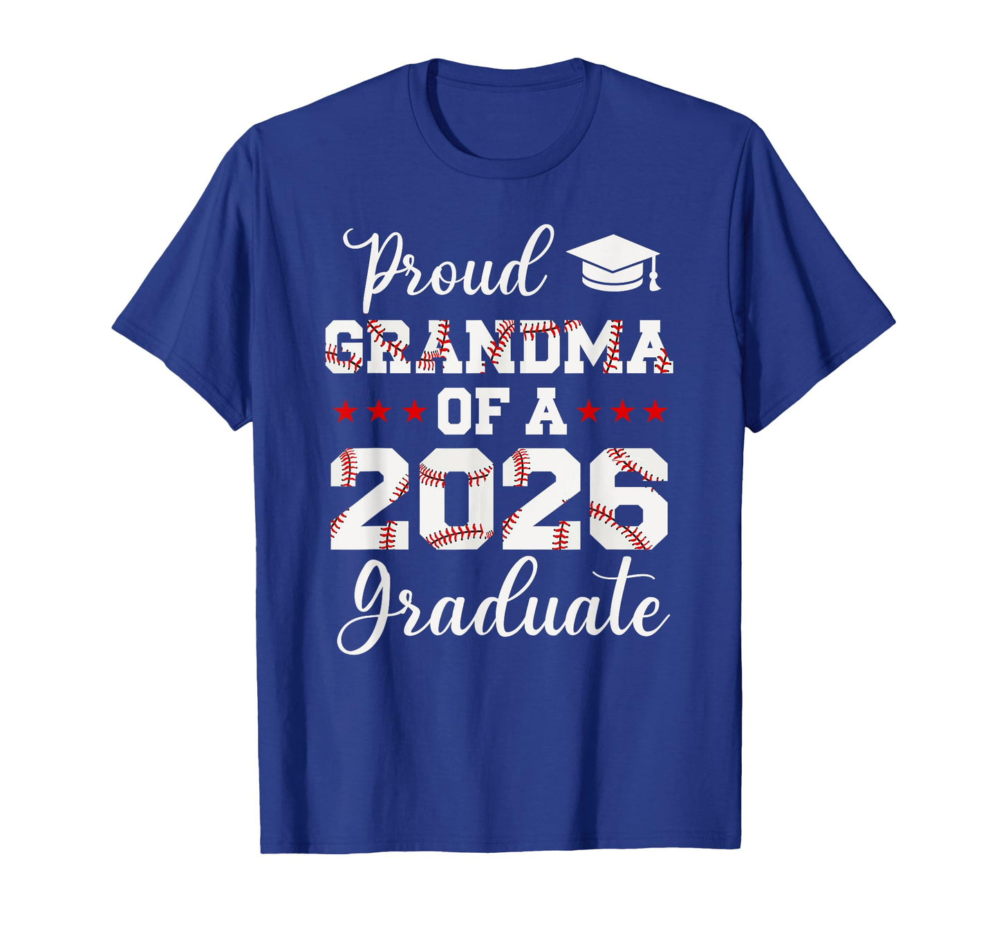 Proud Grandma Of A 2026 Senior Baseball Player Graduation T-Shirt