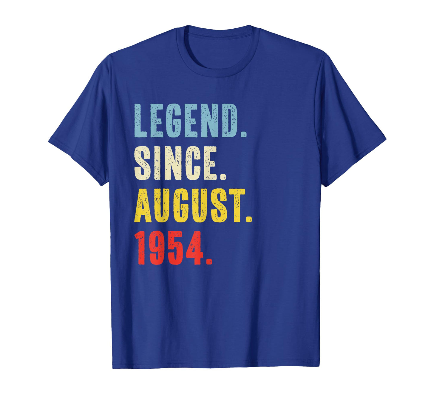 71 Year Old Legend Since August 1954 Retro 71st Birthday T-Shirt