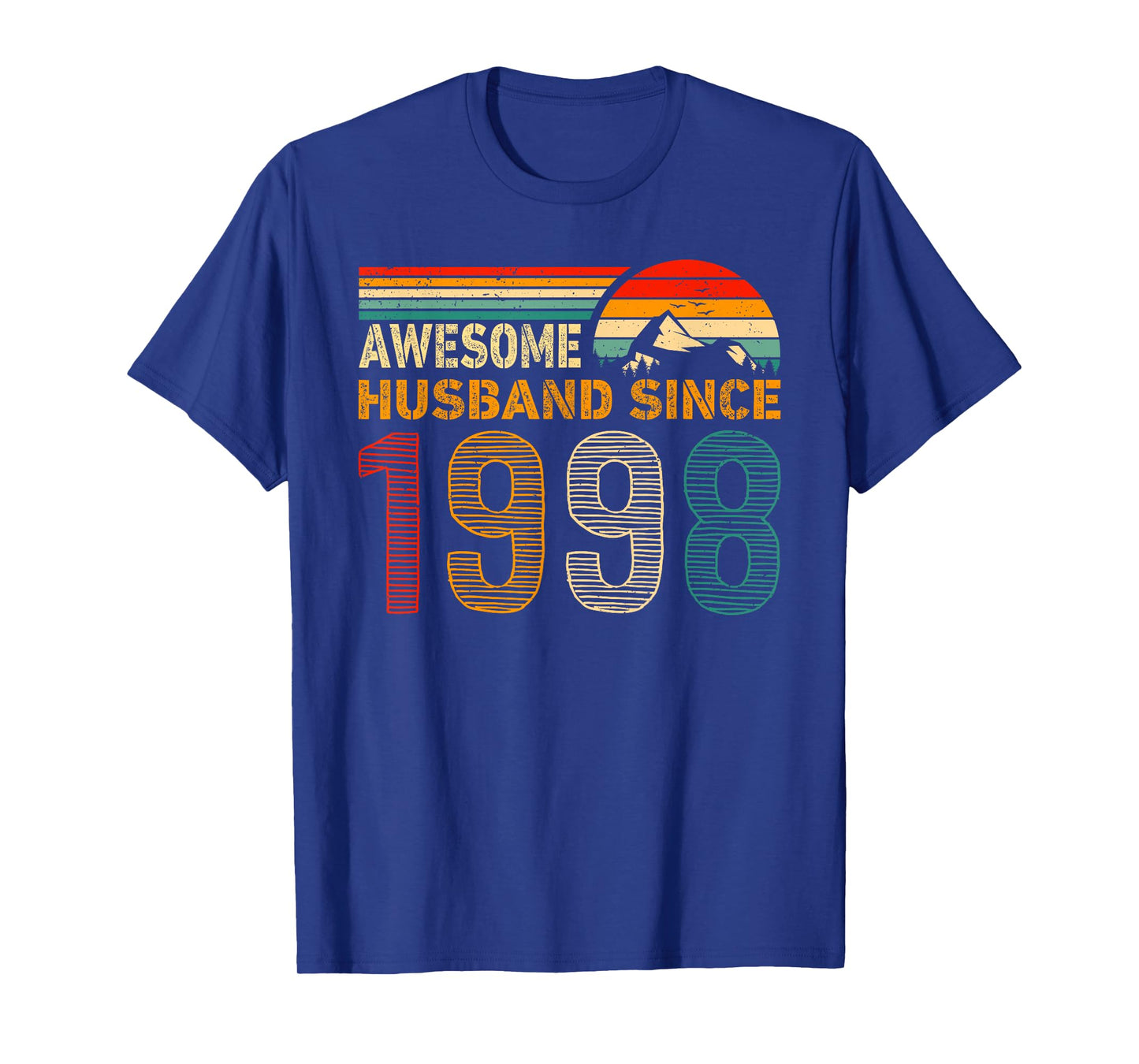 Awesome Husband Since 1998 Couples 1998 Wedding Anniversary T-Shirt