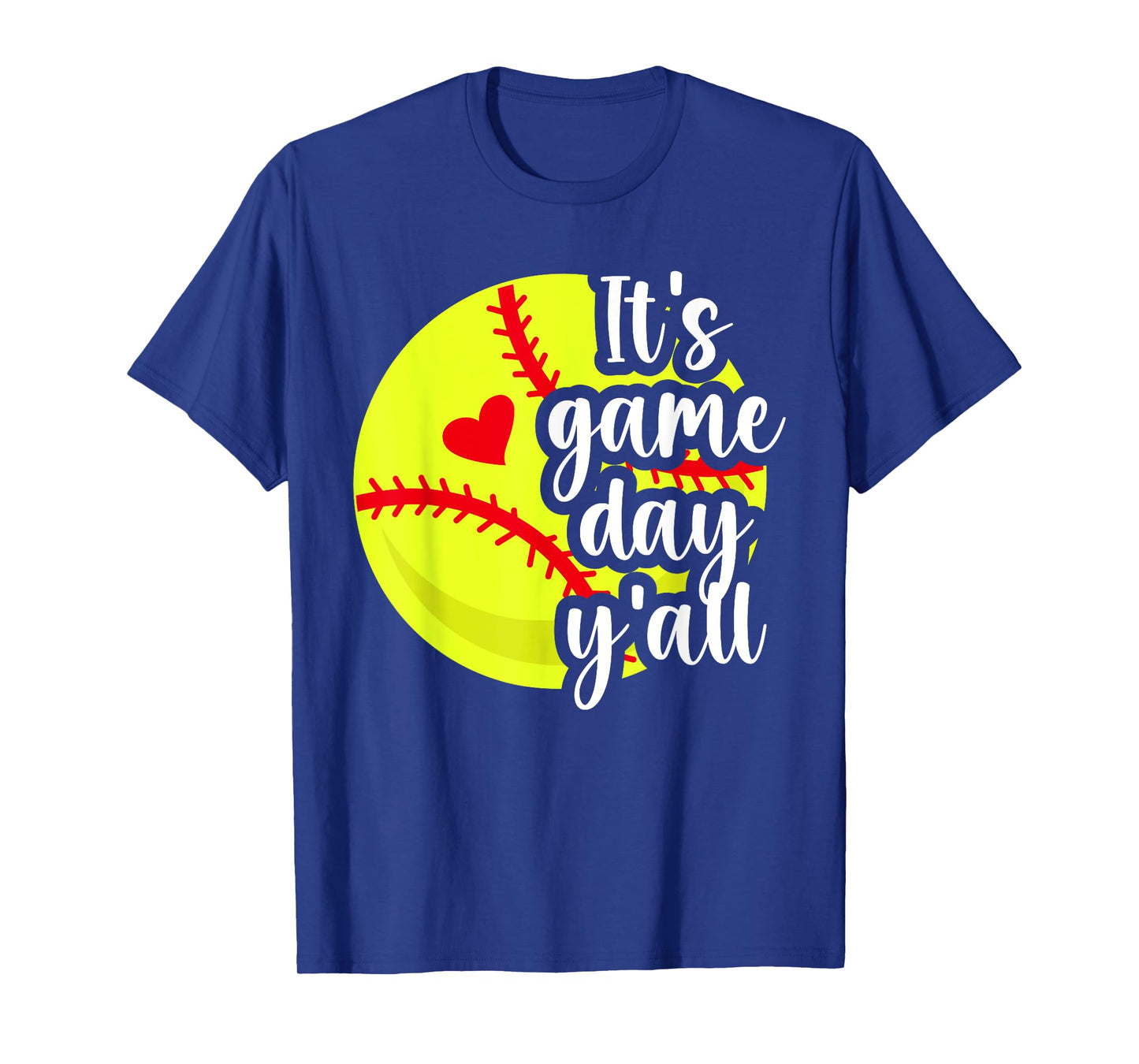 It's Game Day Y'All Softball Game Day Softball T-Shirt