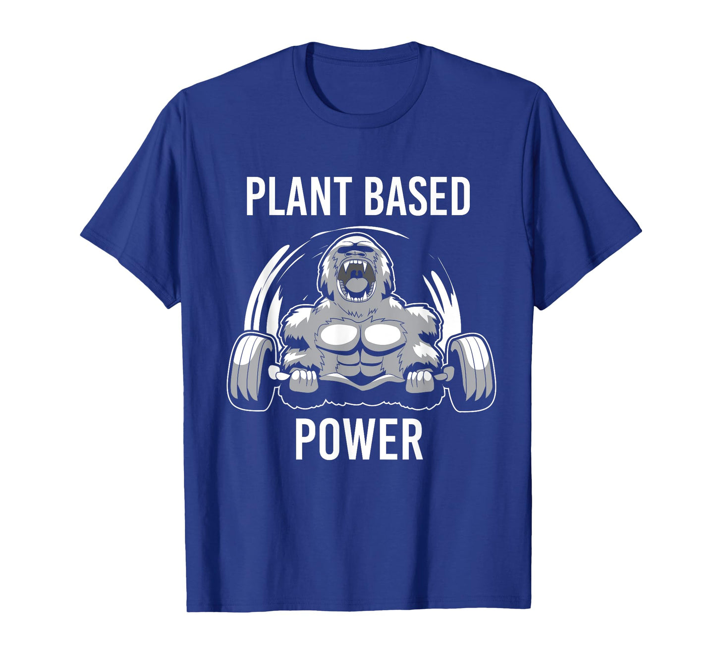 Plant Based Power Vegan Gorilla Gym Fitness & Bodybuilder T-Shirt