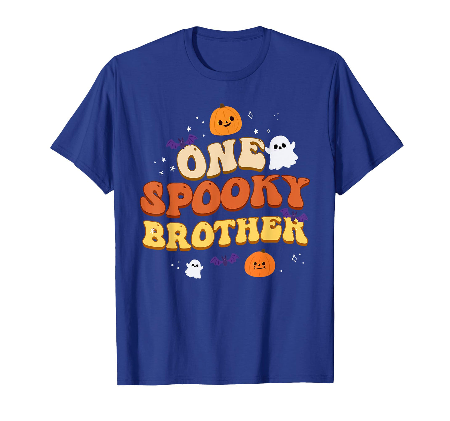 One Spooky Brother Boo Halloween Cute Family Matching Group T-Shirt