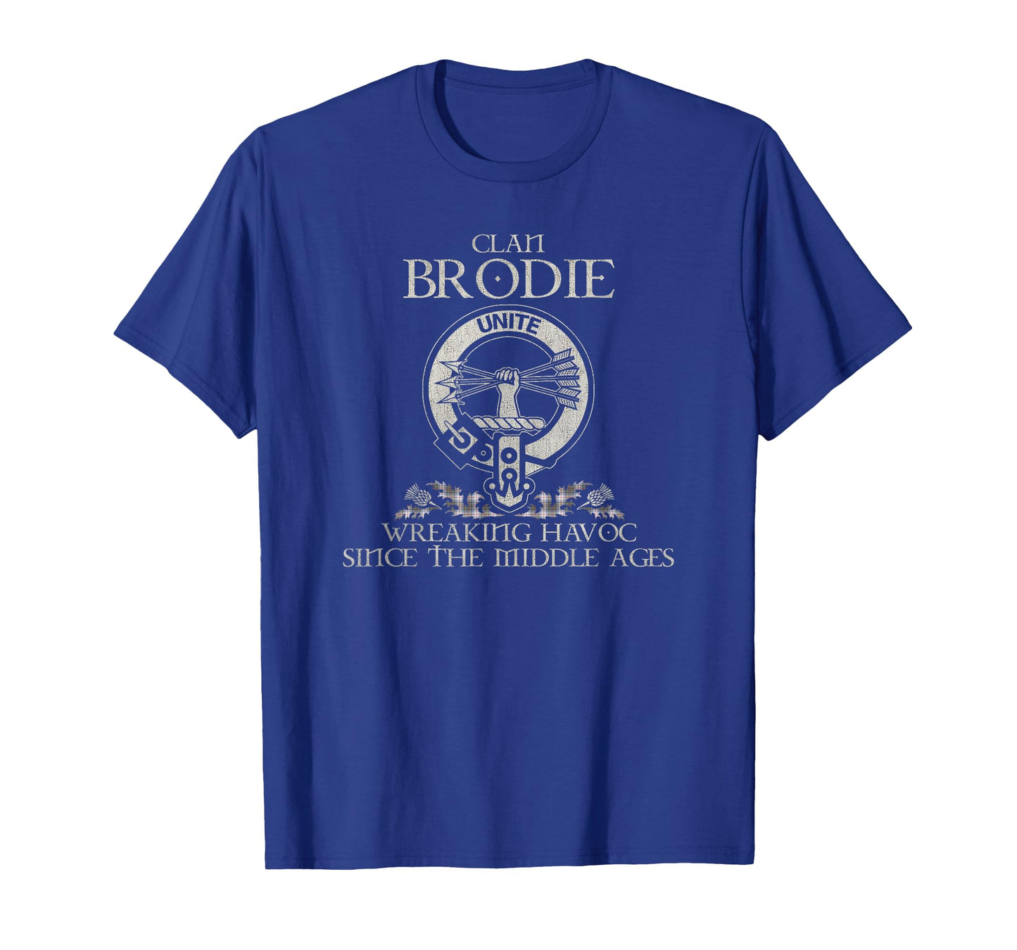 Clan Brodie Crest, Surname, Scottish Heritage Vintage T-Shirt
