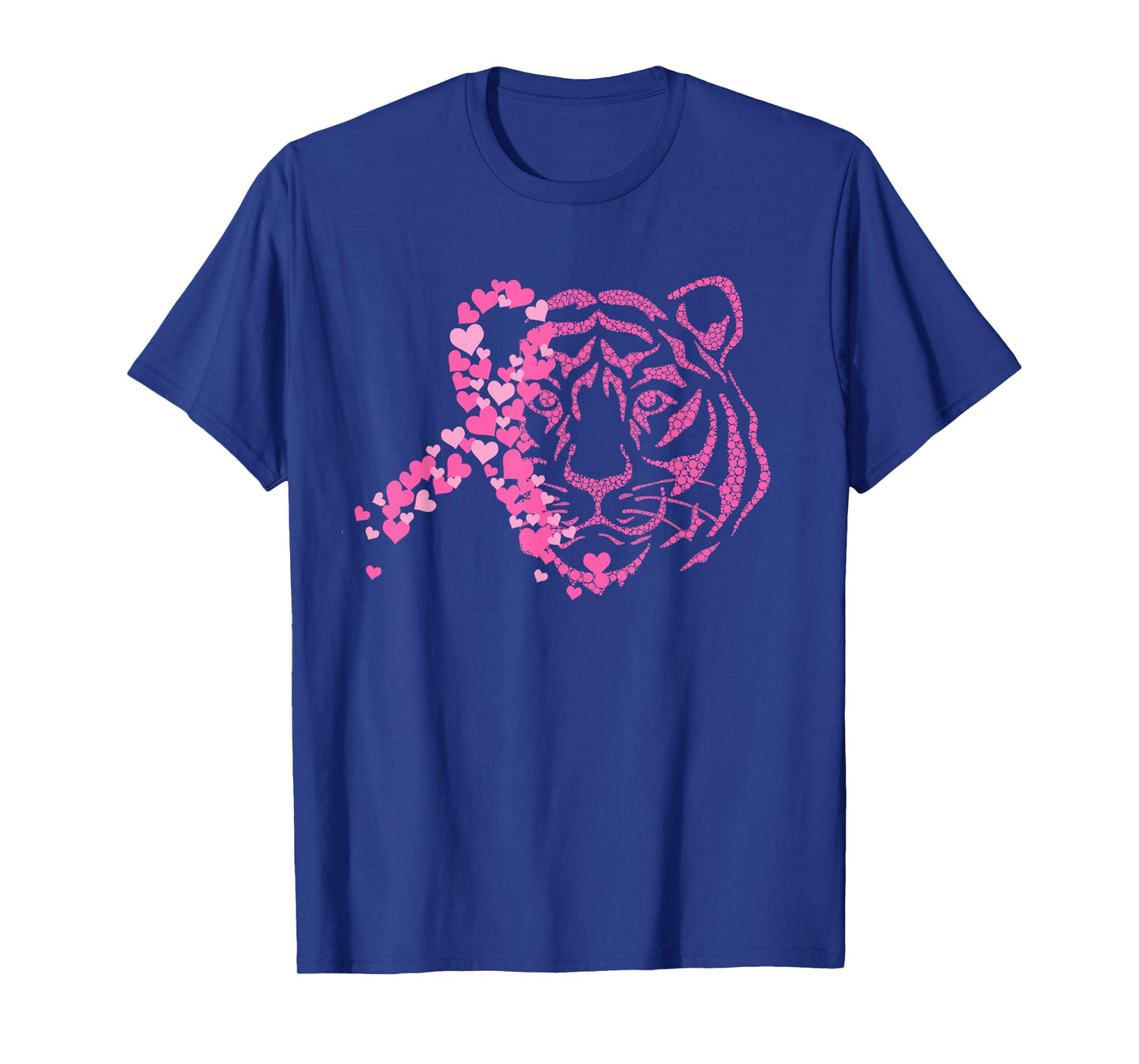 Tiger Pink Ribbon Breast Cancer Awareness Animal Warrior T-Shirt