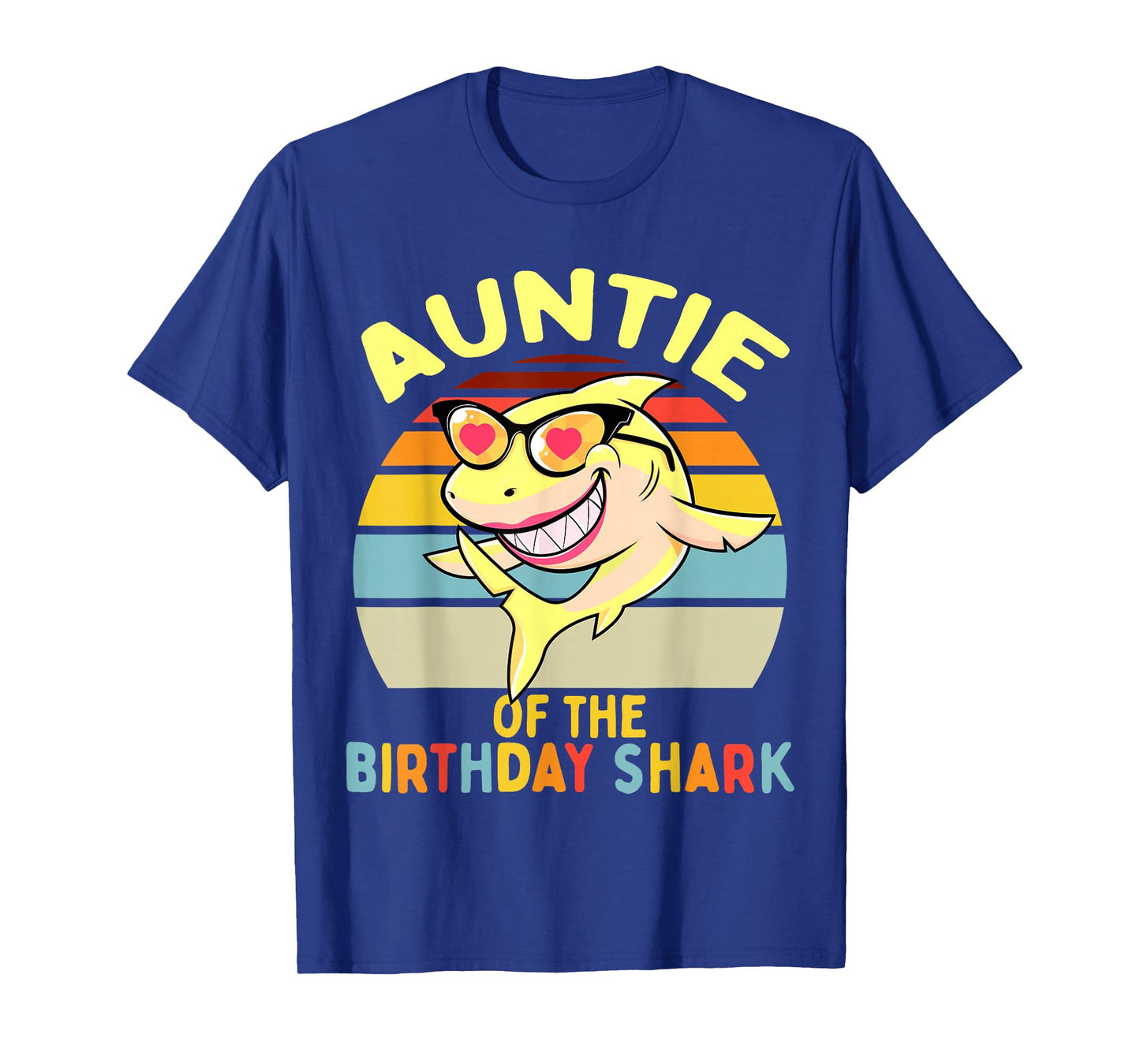 Auntie of the Shark Birthday Aunt Matching Family T-Shirt