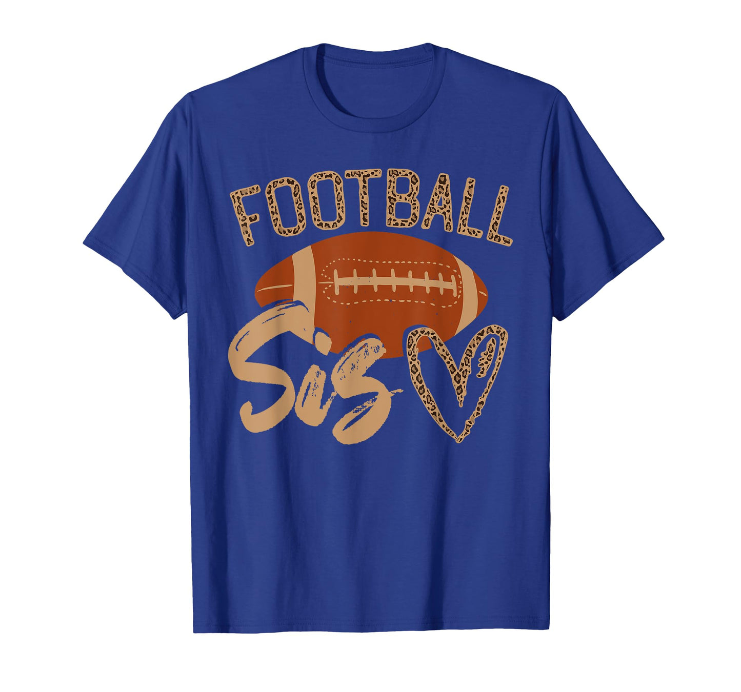 Football Sister Leopard Family Matching Outfit T-Shirt