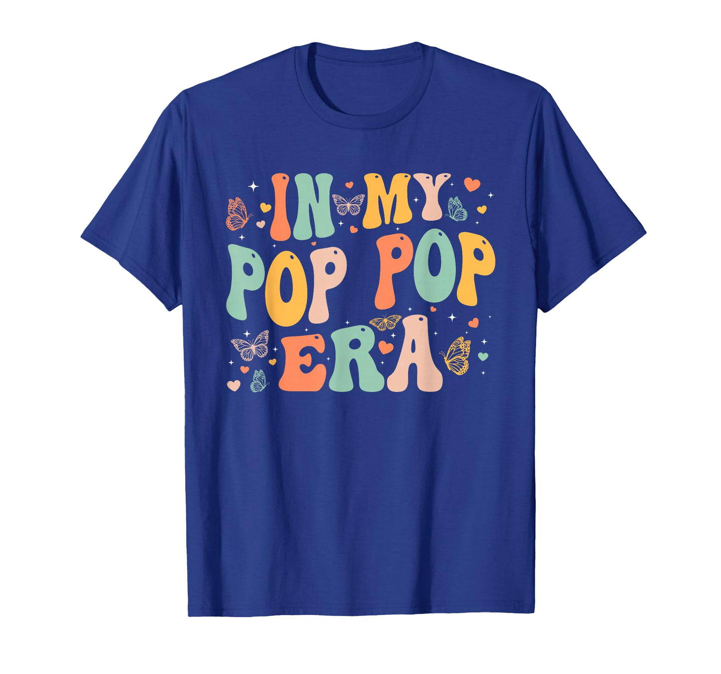 Retro Groovy In My Pop Pop Era Father's Day Men Dad Grandpa T-Shirt