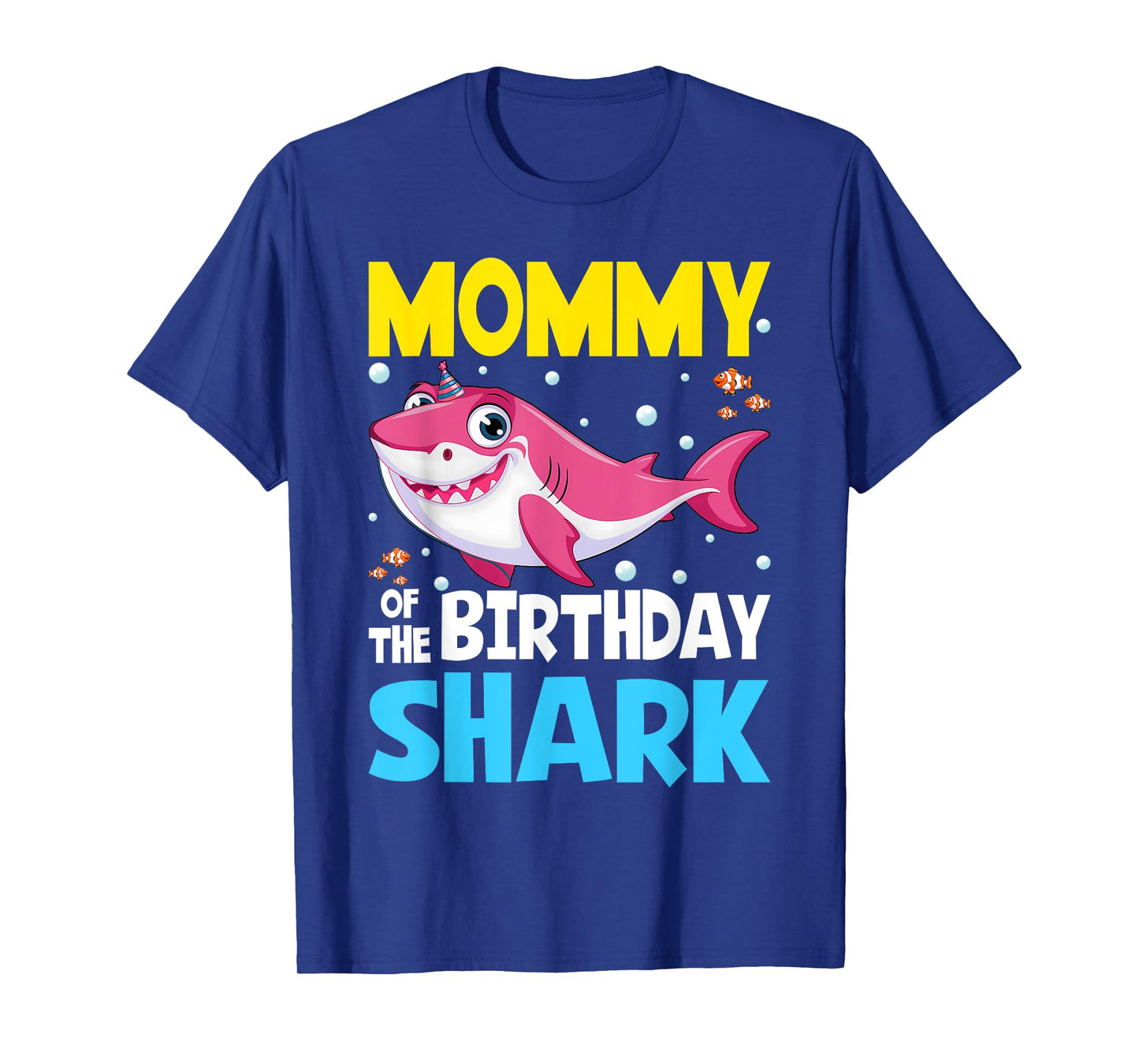 Mommy Birthday Kids Shark Mom Party Matching Family T-Shirt