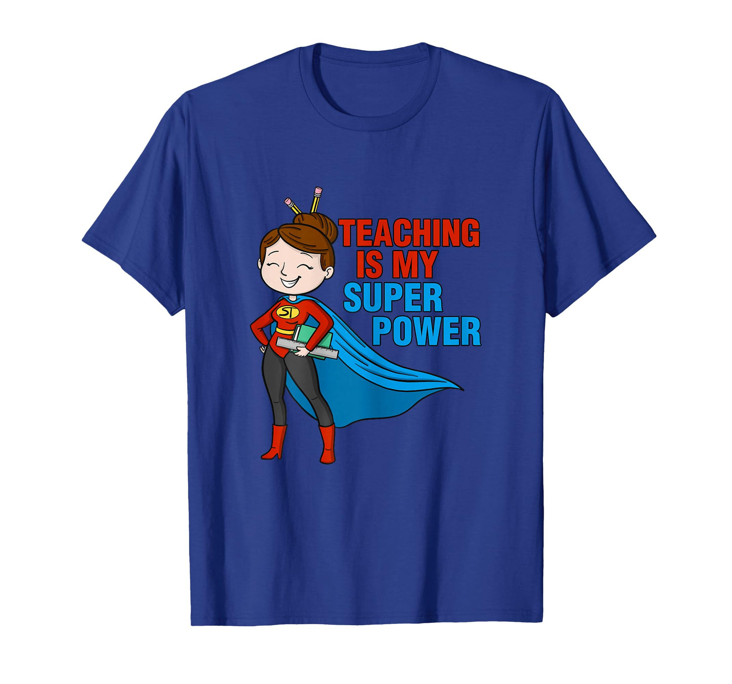 Kindergarten Teacher Teaching is my superpower school retro T-Shirt