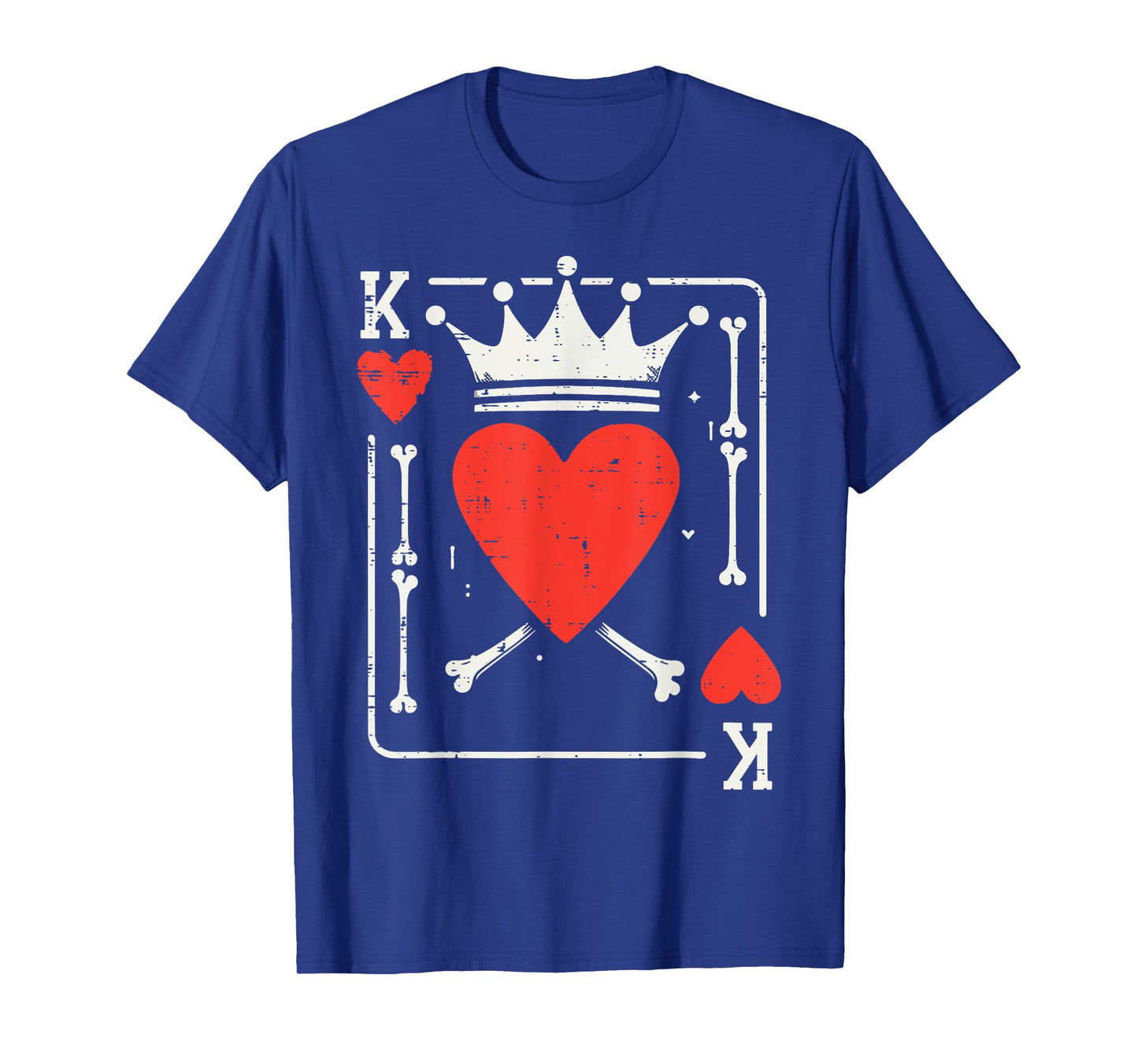 Halloween King of Hearts Bone Matching Couple Costume Men T-Shirt