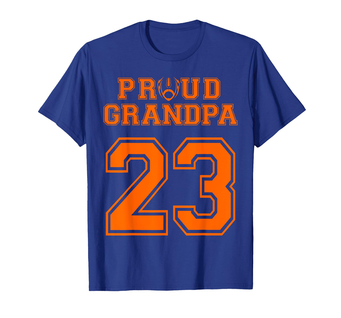 Custom Proud Football Grandpa Number 23 OR T-Shirt