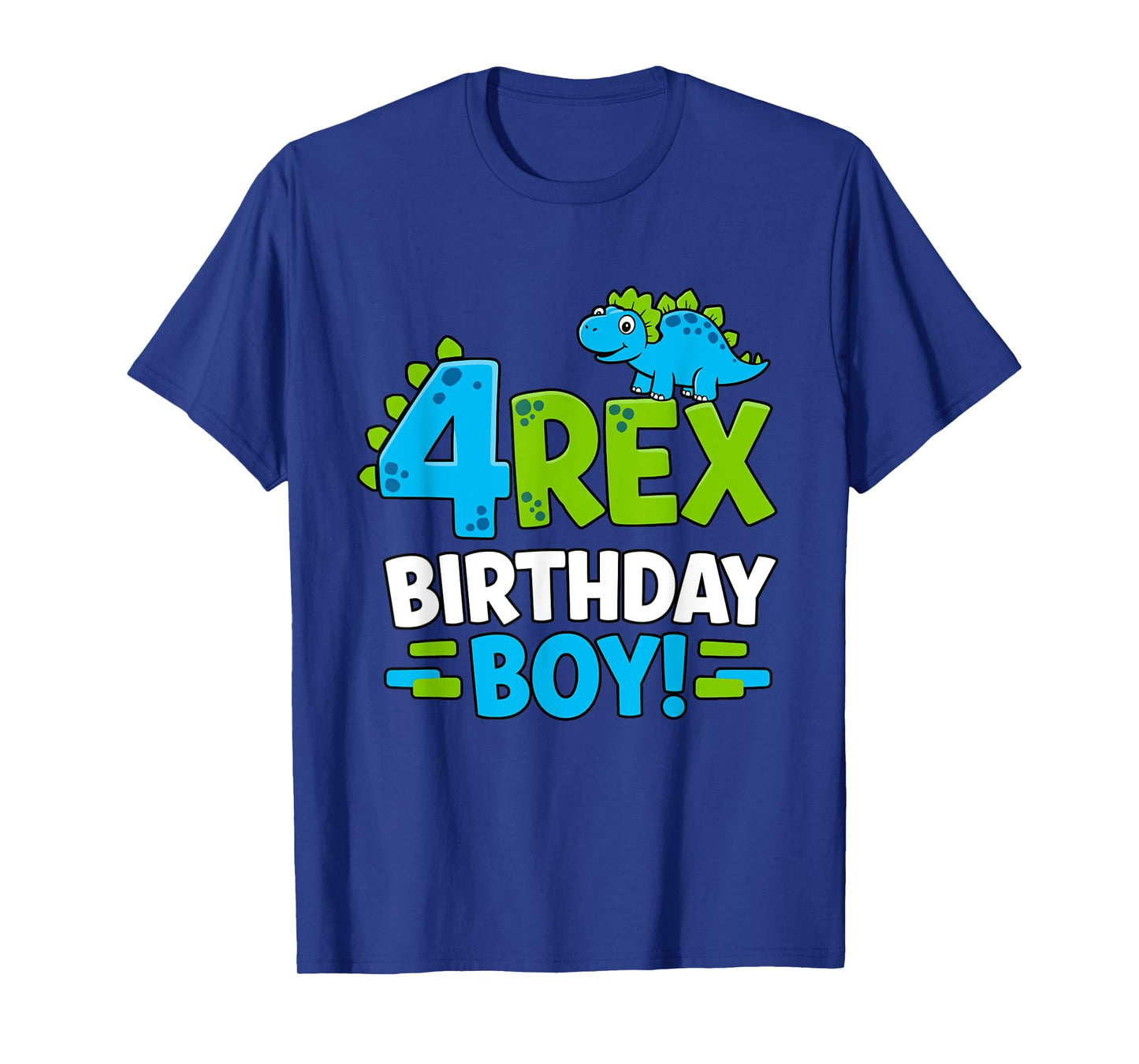 Four Rex Birthday Boy Dinosaur For Kids T-Shirt