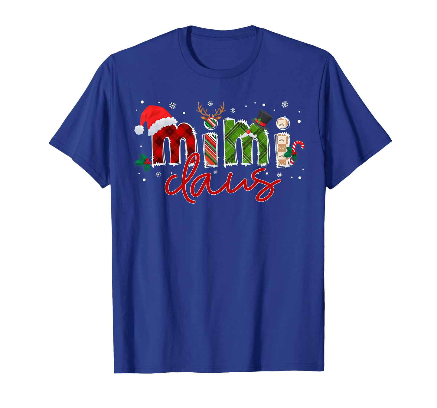 Mimi Claus Santa Claus Family Matching Christmas Pajama T-Shirt