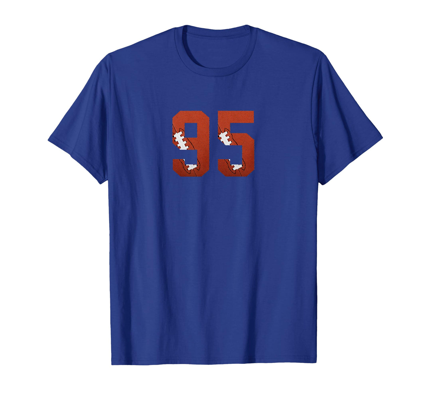 Number 95 - Minimalist American Football Jersey Numbered T-Shirt