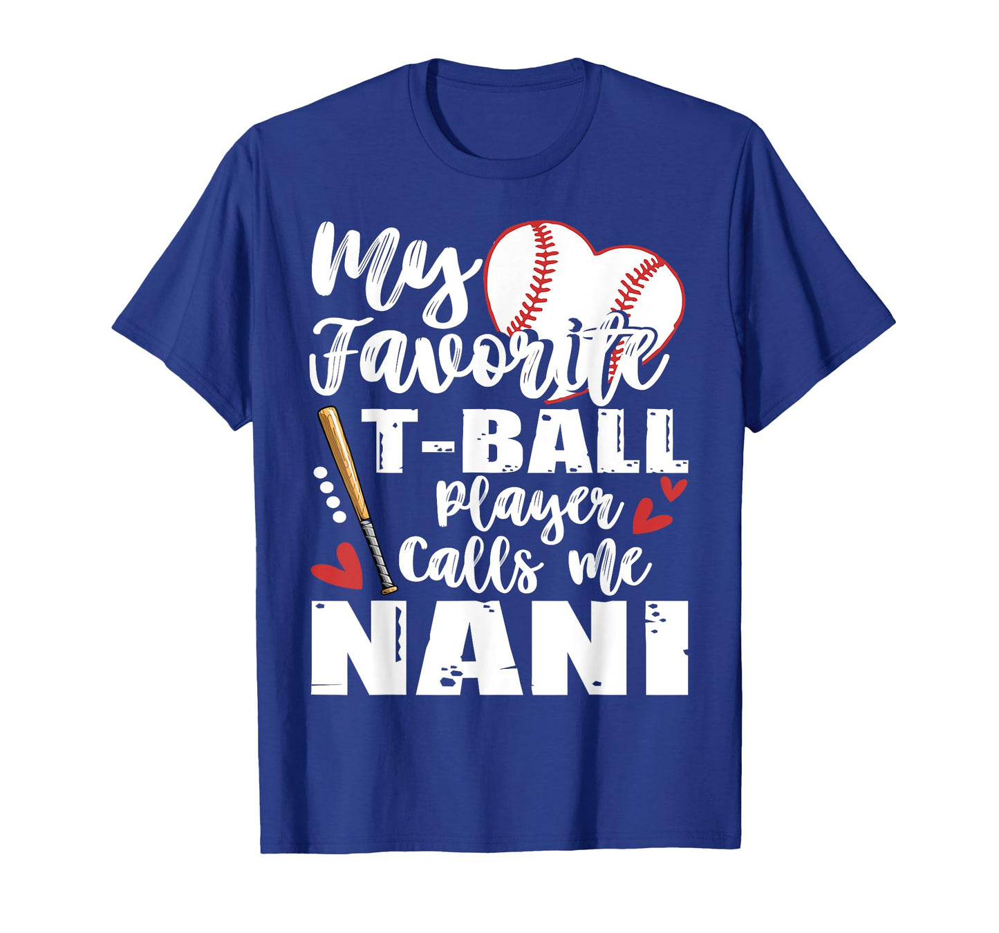 My Favorite T-Ball Player Calls Me Nani Family Matching T-Shirt