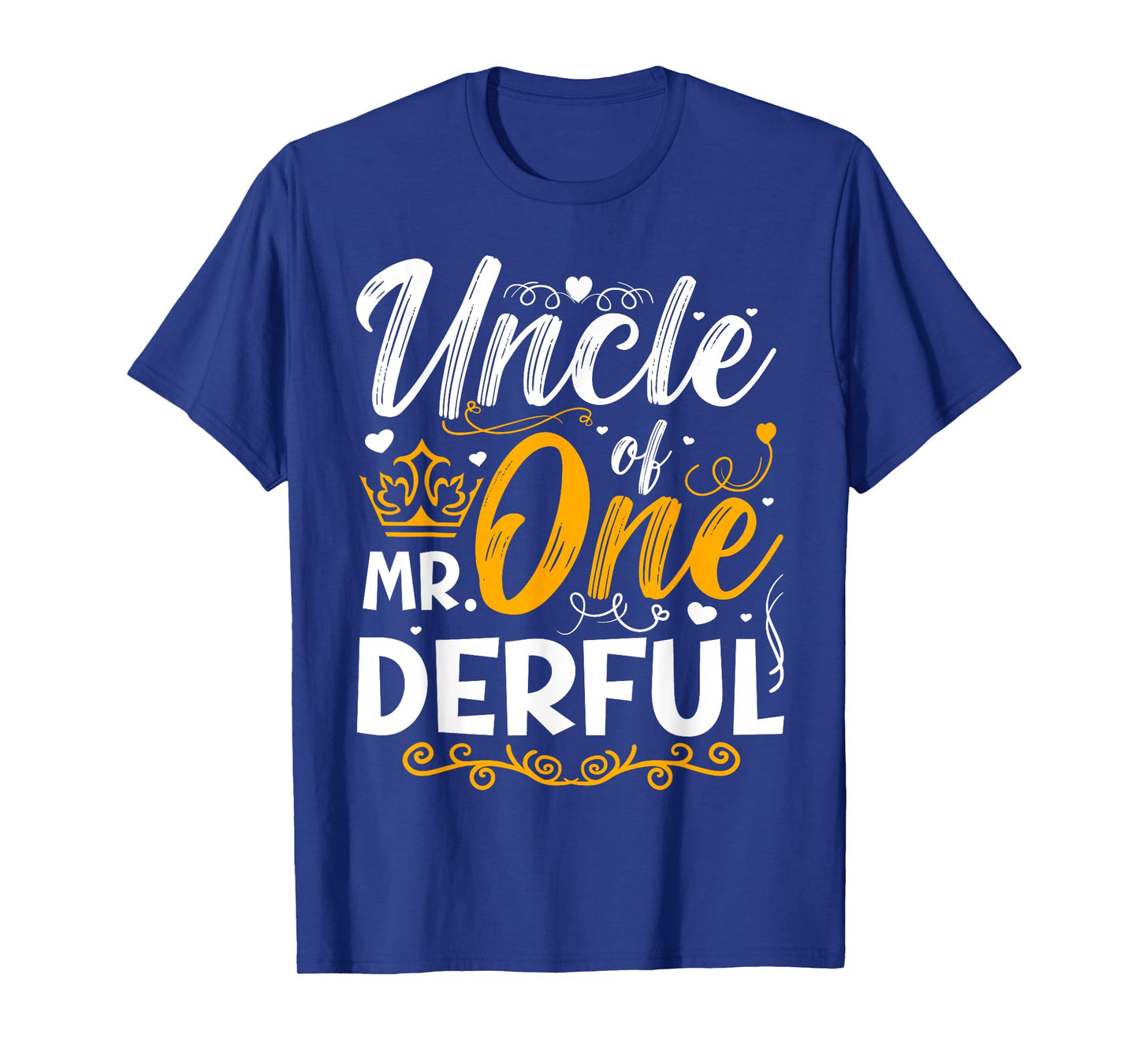 Uncle of Mr One Derful Party Matching Family 1st Birthday T-Shirt