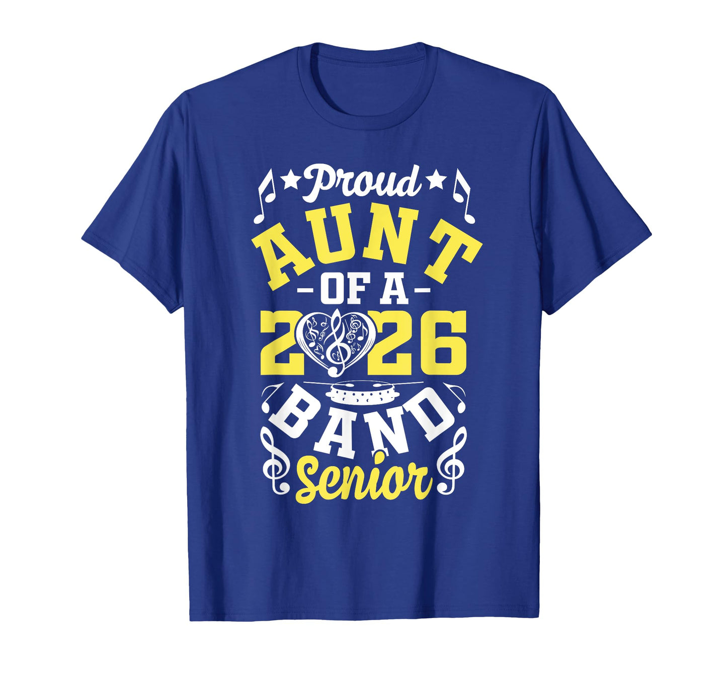 Proud Aunt of a band senior 2026 graduation T-Shirt