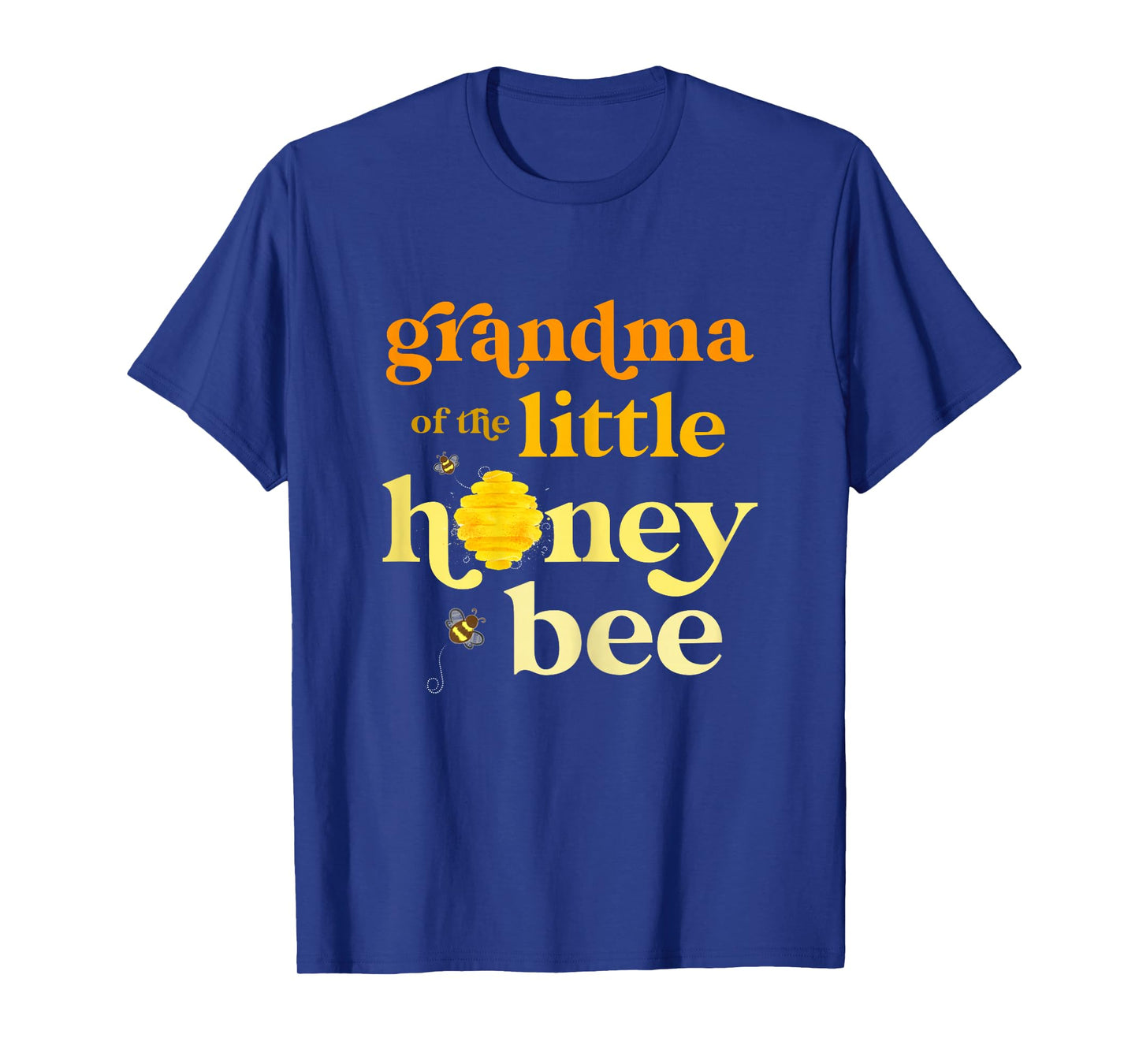Womens Grandma Little Honey Bee Birthday Gender Reveal Baby Shower T-Shirt