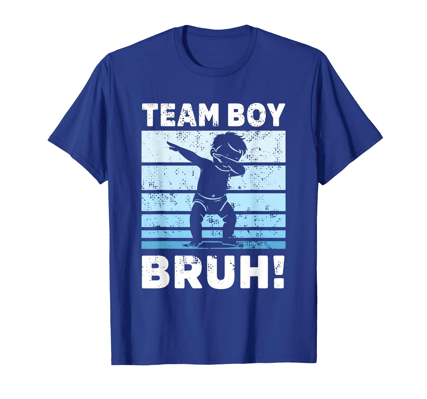 family Team Boy Bruh gender reveal Party Announcement T-Shirt