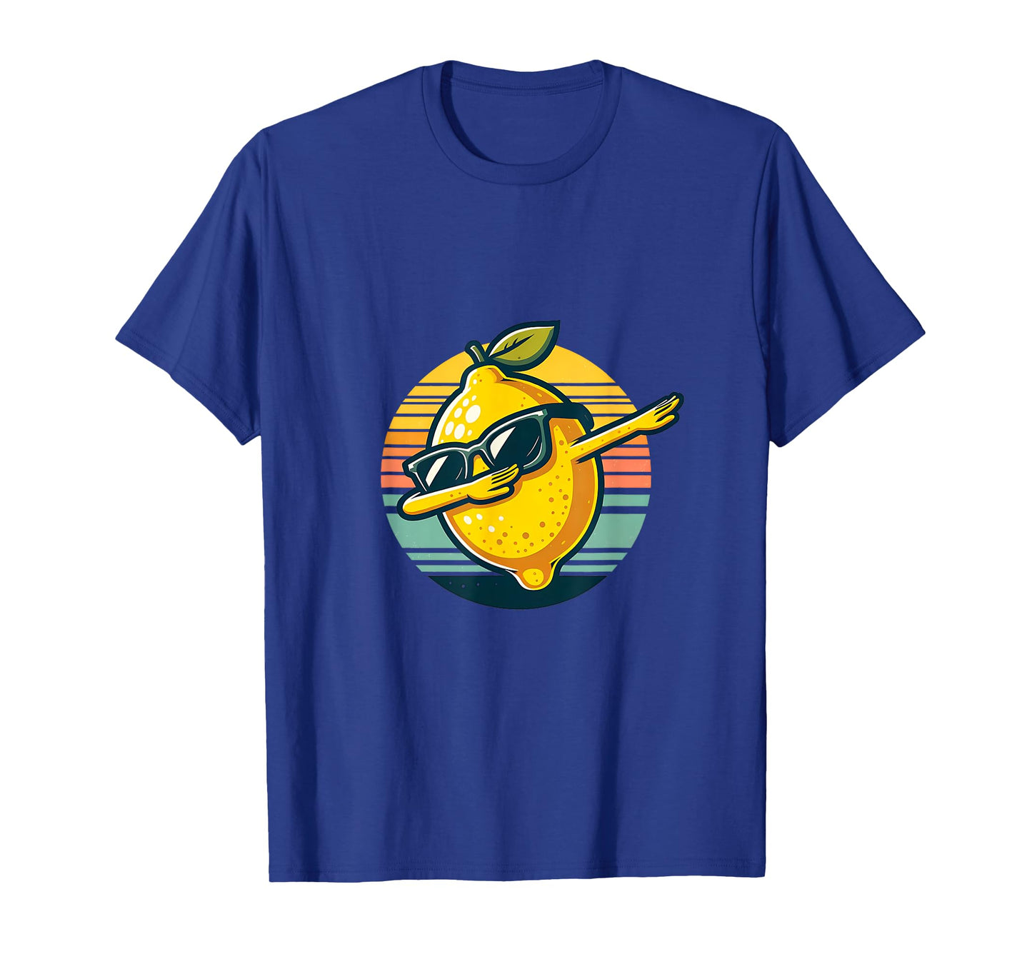 Funny Dab Lemon Dancing Dabbing Retro Fruit T-Shirt
