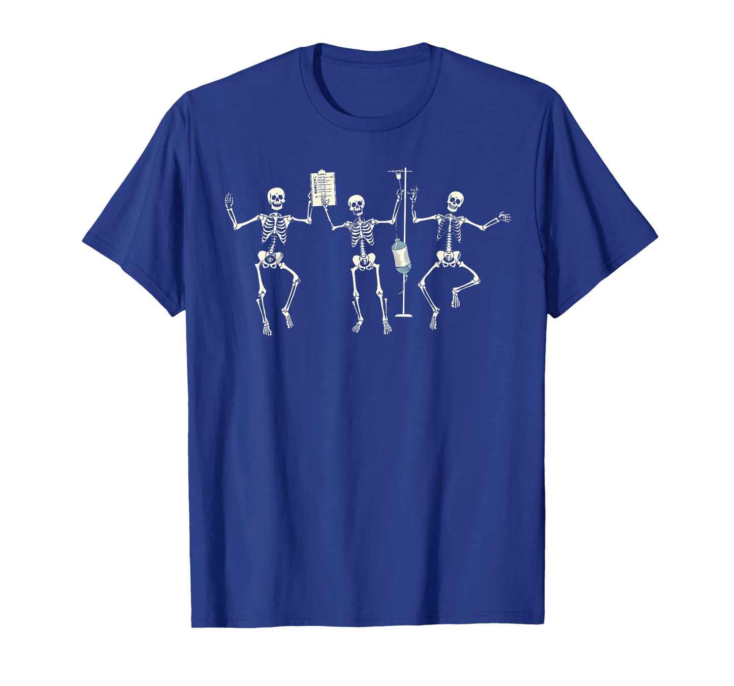 Funny Nurse Skeleton Halloween Healthcare Crew Skeleton T-Shirt