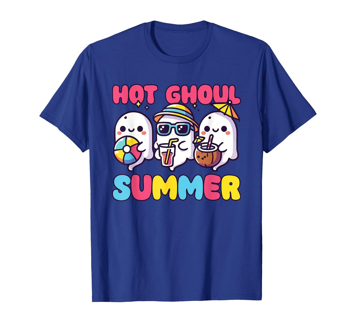 Summerween Hot Ghoul Summer Halloween Ghost T-Shirt
