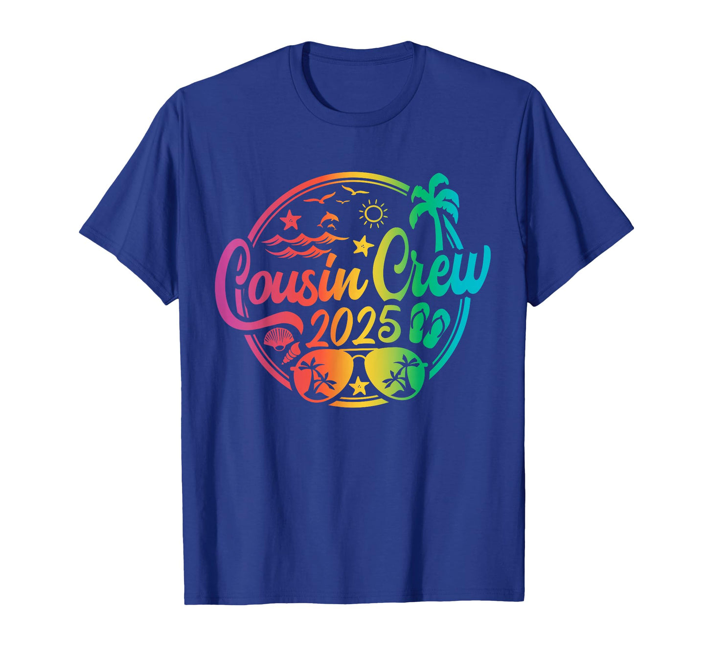 Cousin Crew 2025 Summer Vacation Beach Family Trip Matching T-Shirt