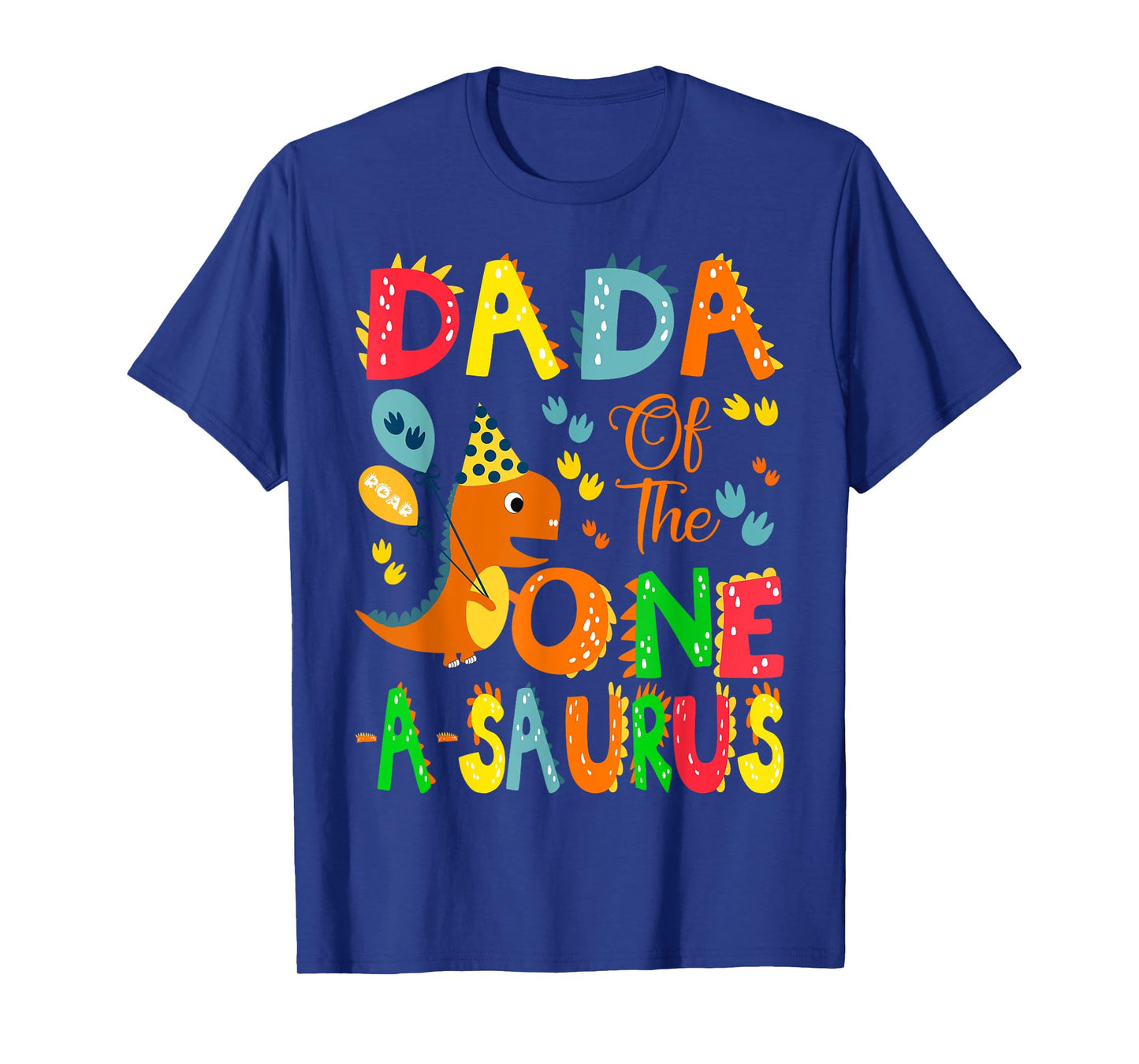 Dada of The One-A-Saurus 1St Birthday Boy Dinosaur T-Shirt