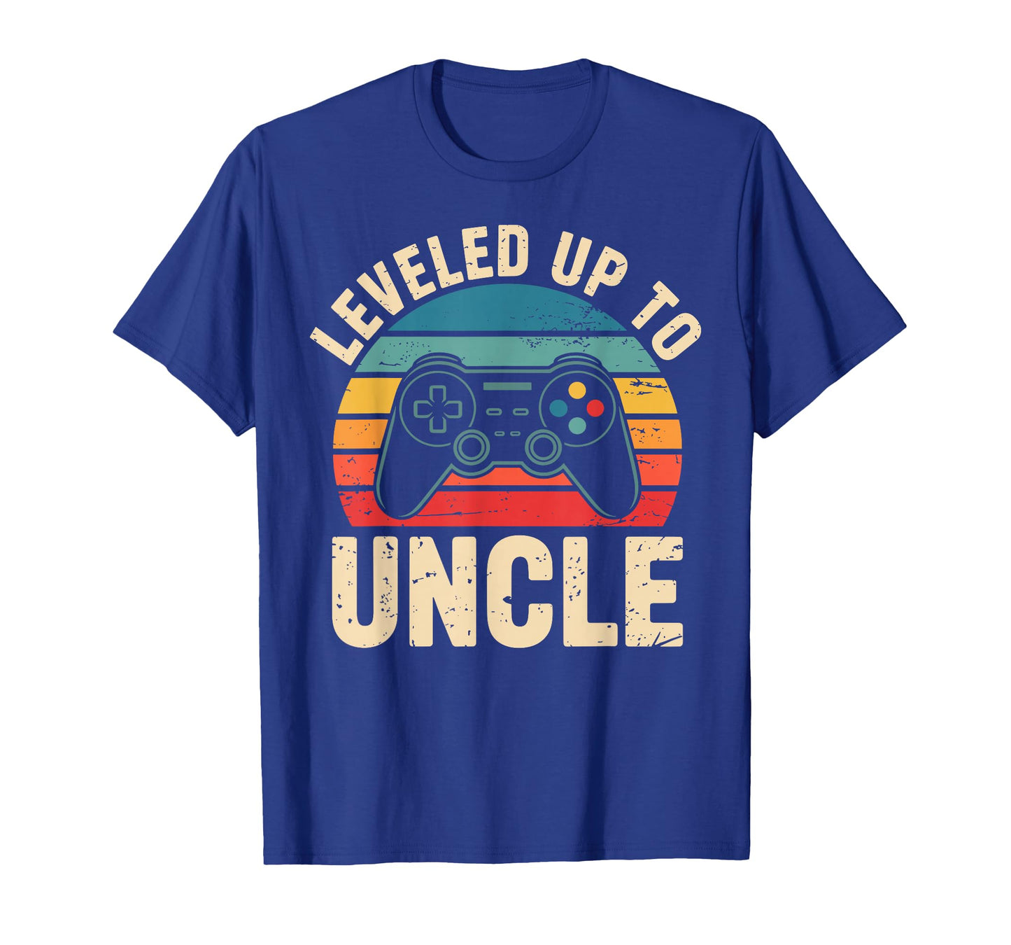 Funny leveled up to Uncle Video Gamers Gaming Cute Graphic T-Shirt