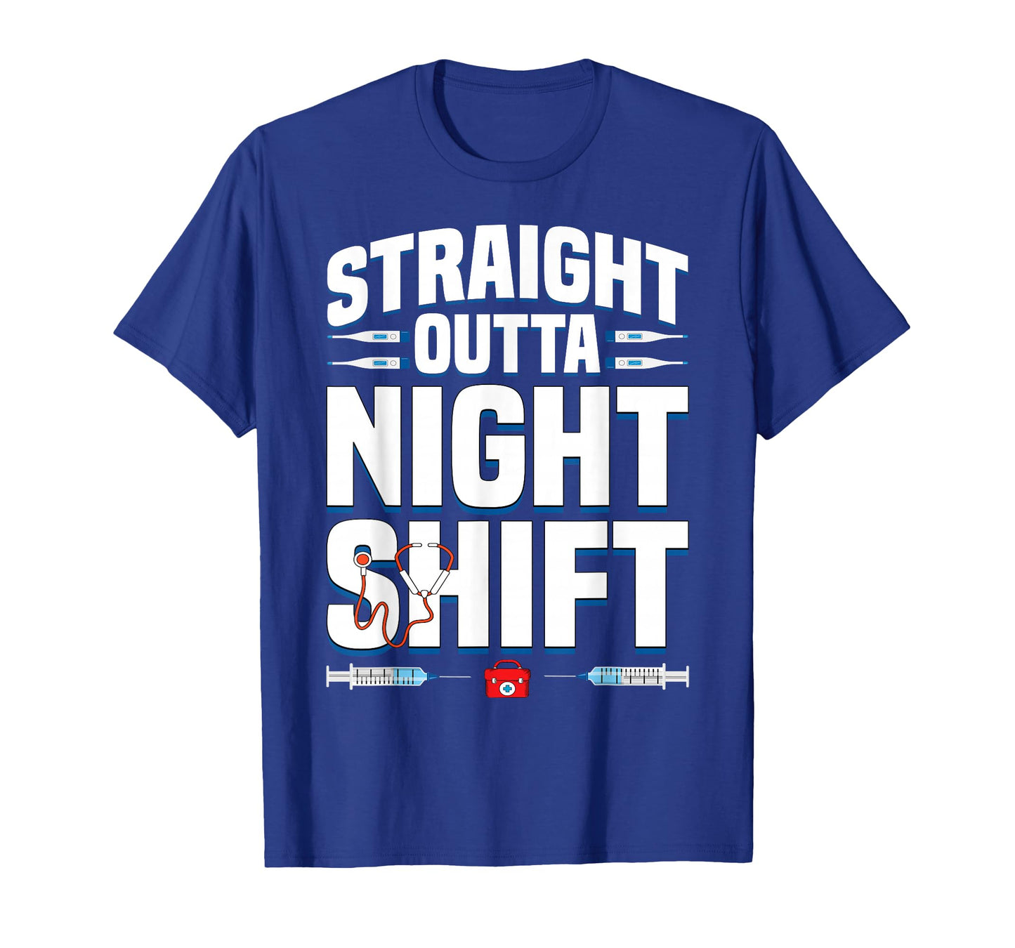 Night Shift Nurse For Men Women Emergency Registered Nurse T-Shirt