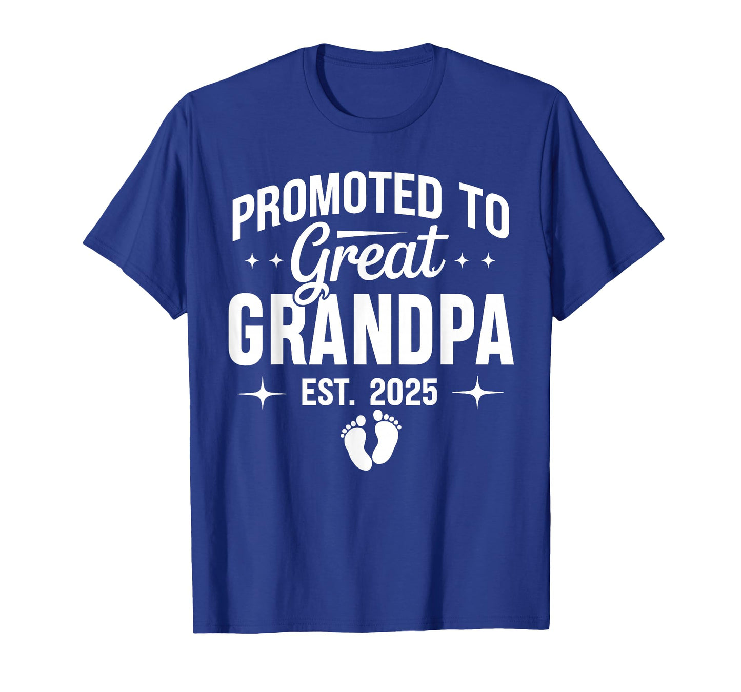 Promoted To Great Grandpa Est 2025 T-Shirt