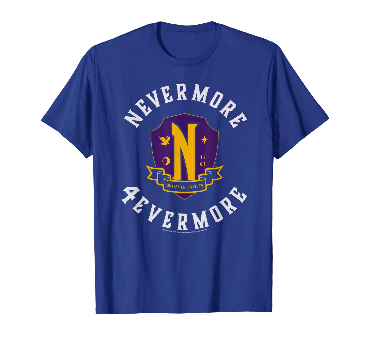 Wednesday Season 2 Nevermore 4 Evermore School Emblem T-Shirt