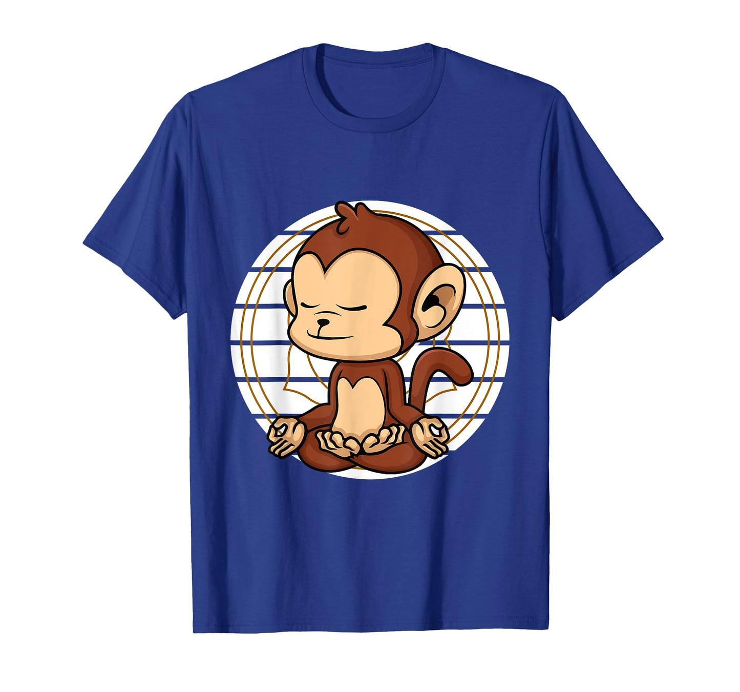 Cute Monkey Meditating Chakra Yoga Meditation Namaste T-Shirt