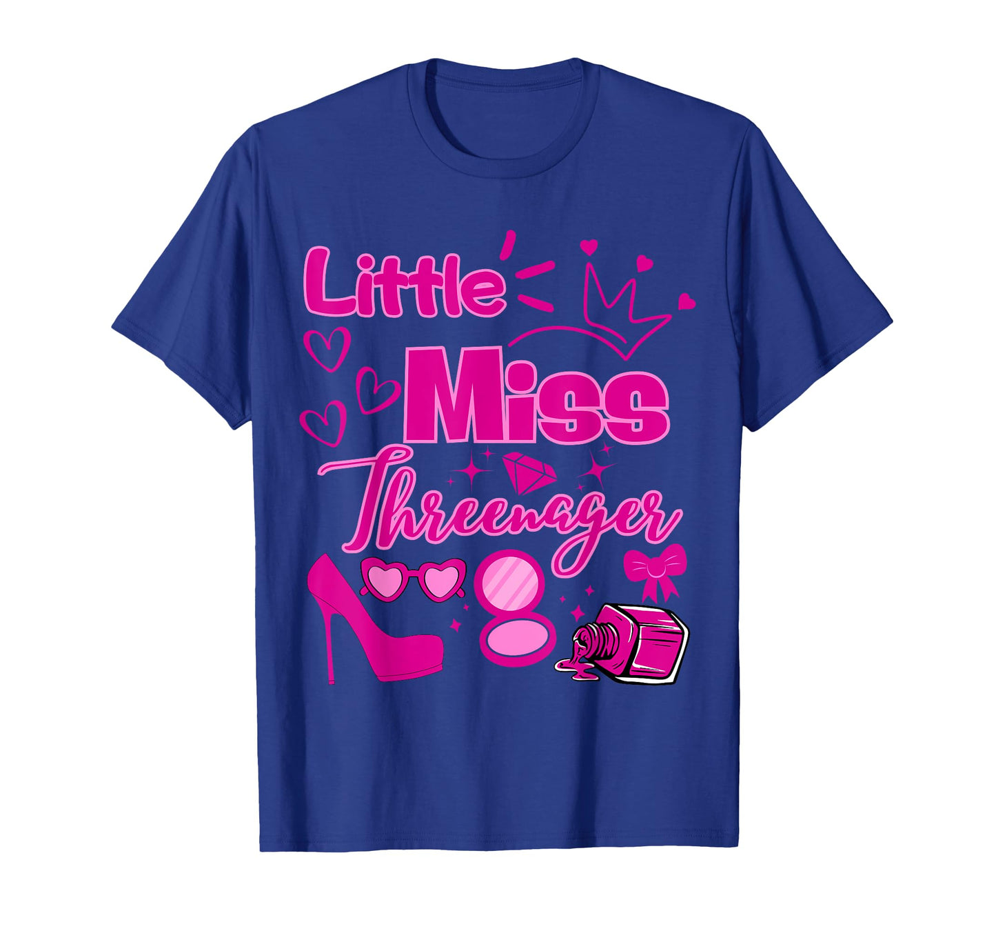 Miss Threenager 13 Birthday Girls Salon SPA Makeup Party T-Shirt
