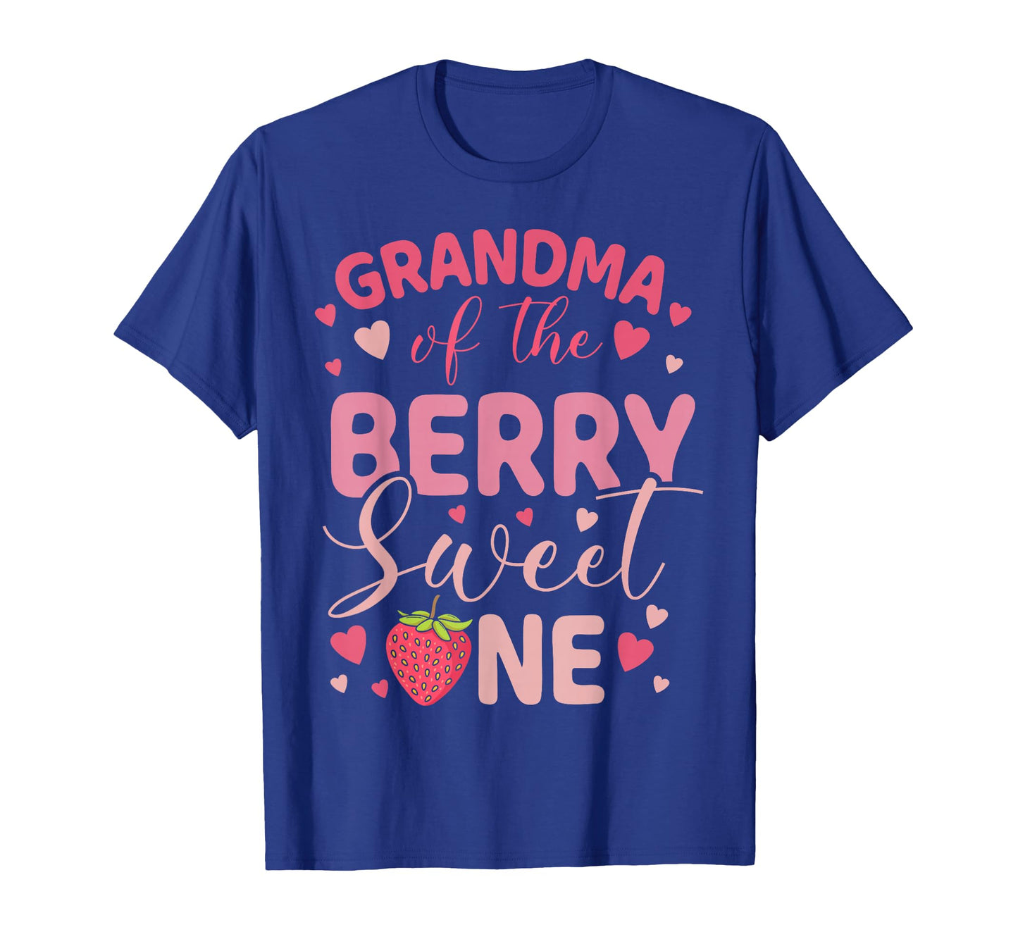 Grandma Of The Berry Sweet One Strawberry First Birthday T-Shirt