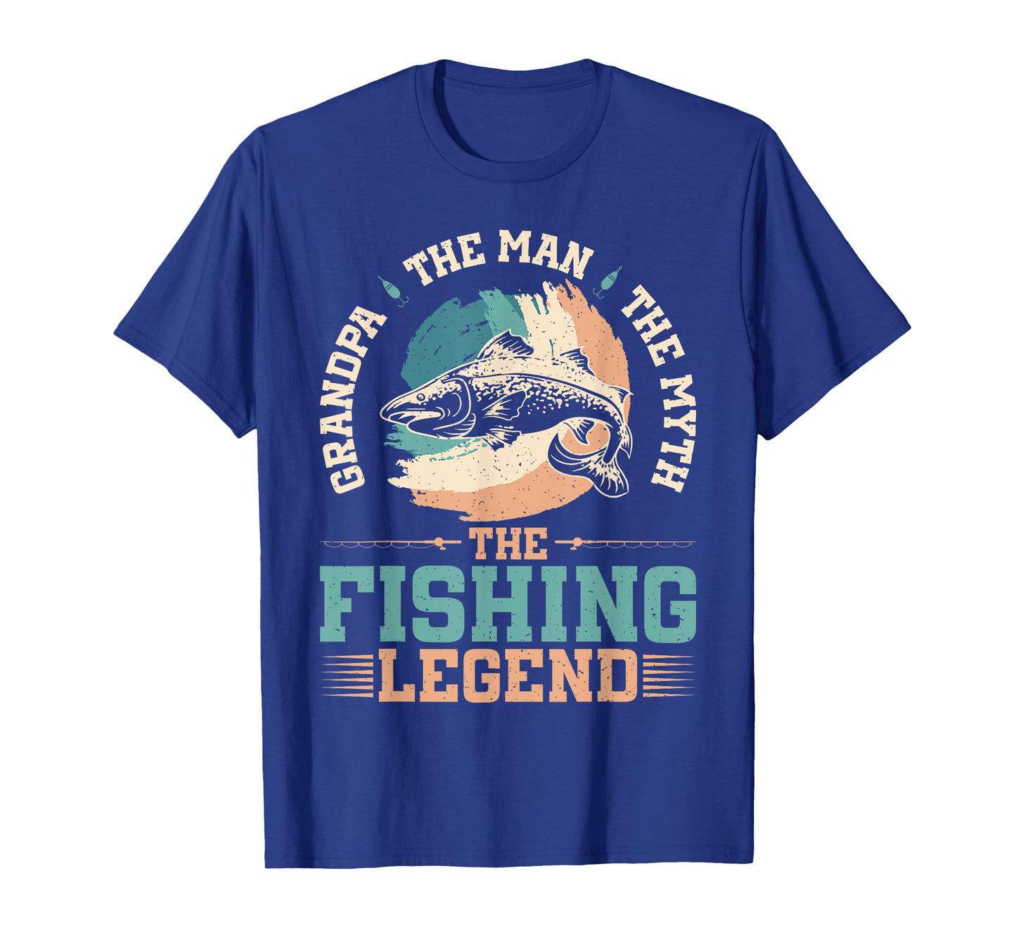 Grandpa The Man The Myth The Fishing Legend Fishing Grandpa T-Shirt