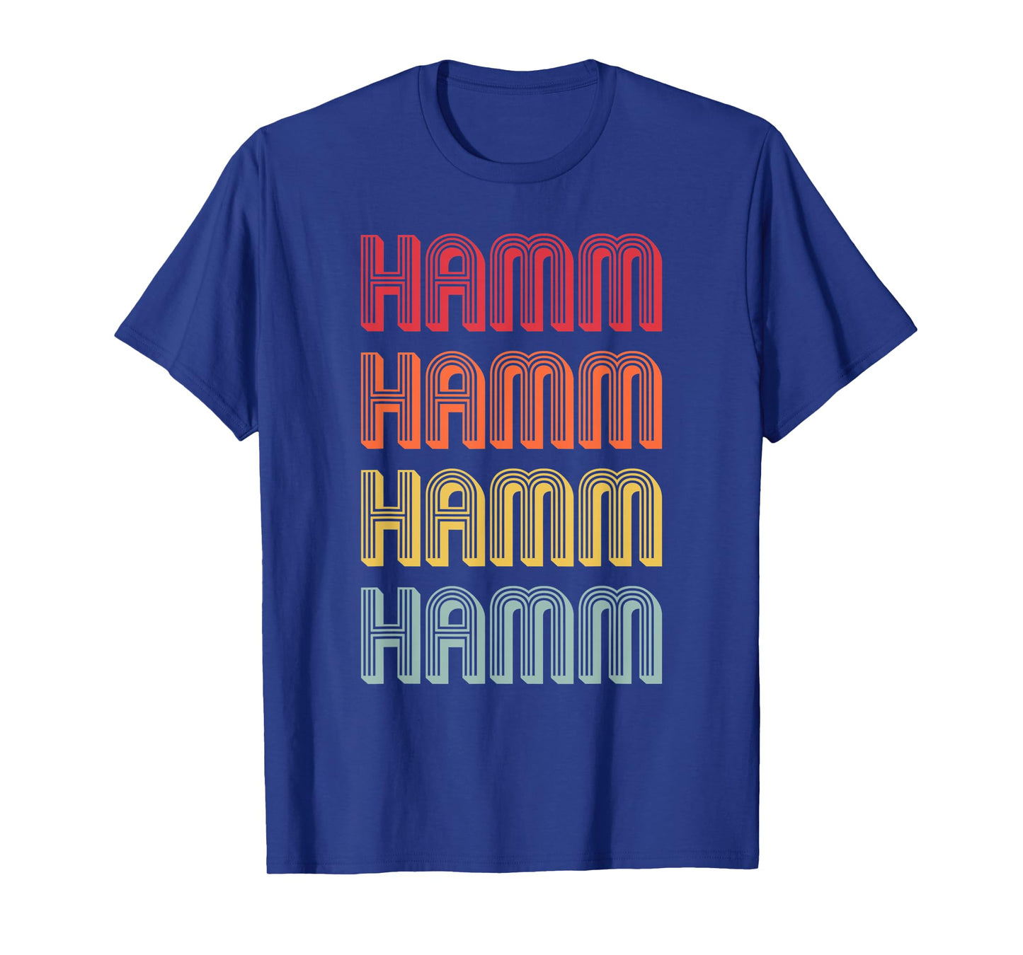 HAMM Gift Surname Funny Retro Vintage 80s Birthday Reunion T-Shirt
